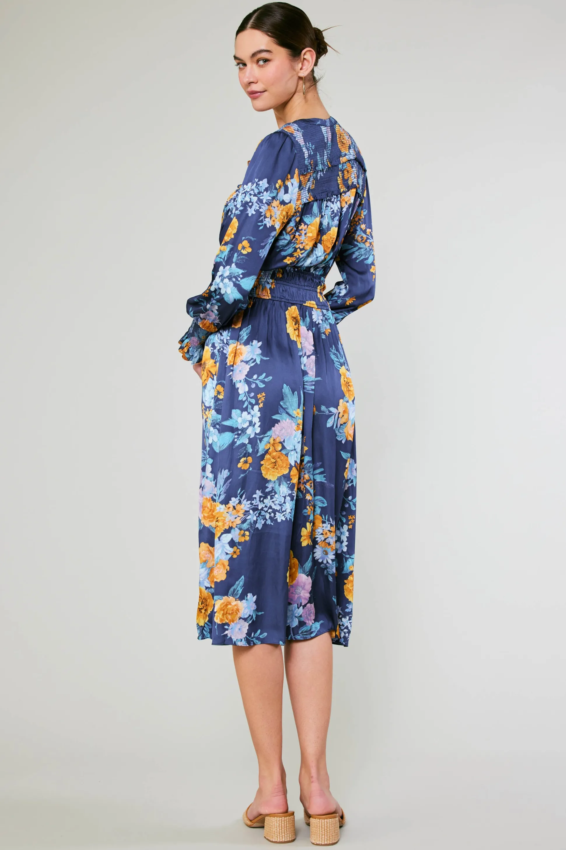 Aida Floral Midi Dress<Current Air Fashion