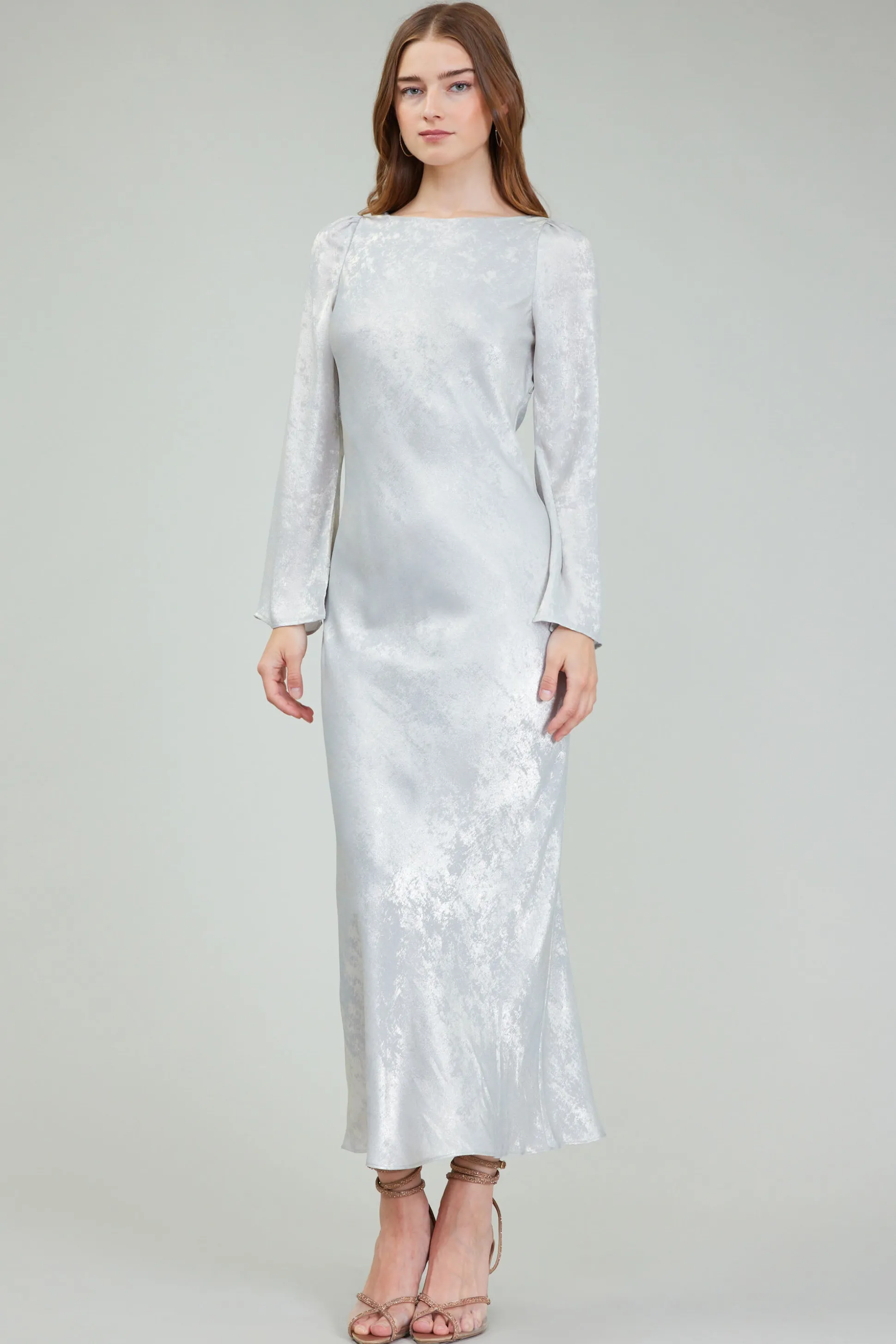 Opalescent Textured Maxi Dress<Current Air Best