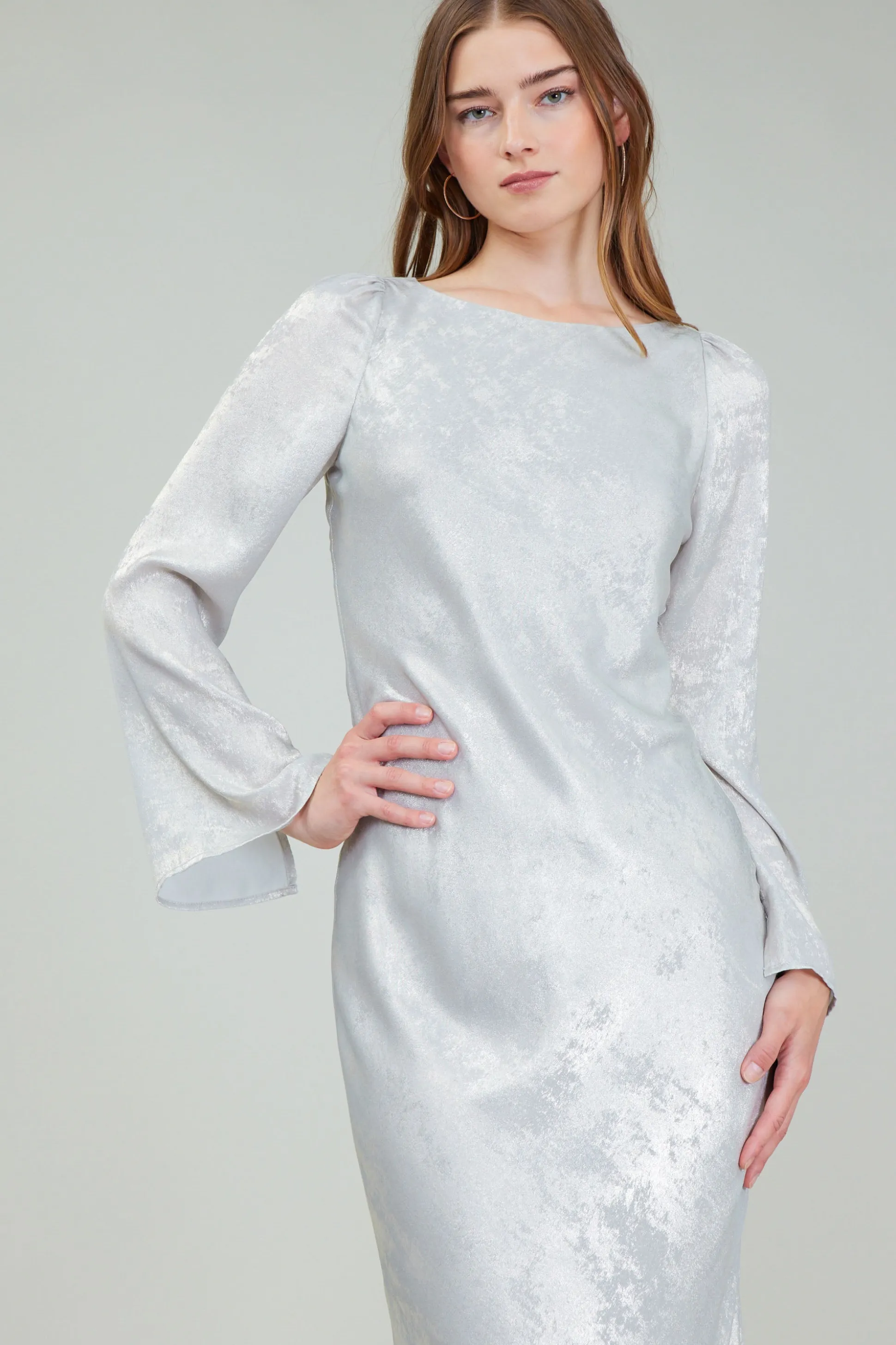 Opalescent Textured Maxi Dress<Current Air Best