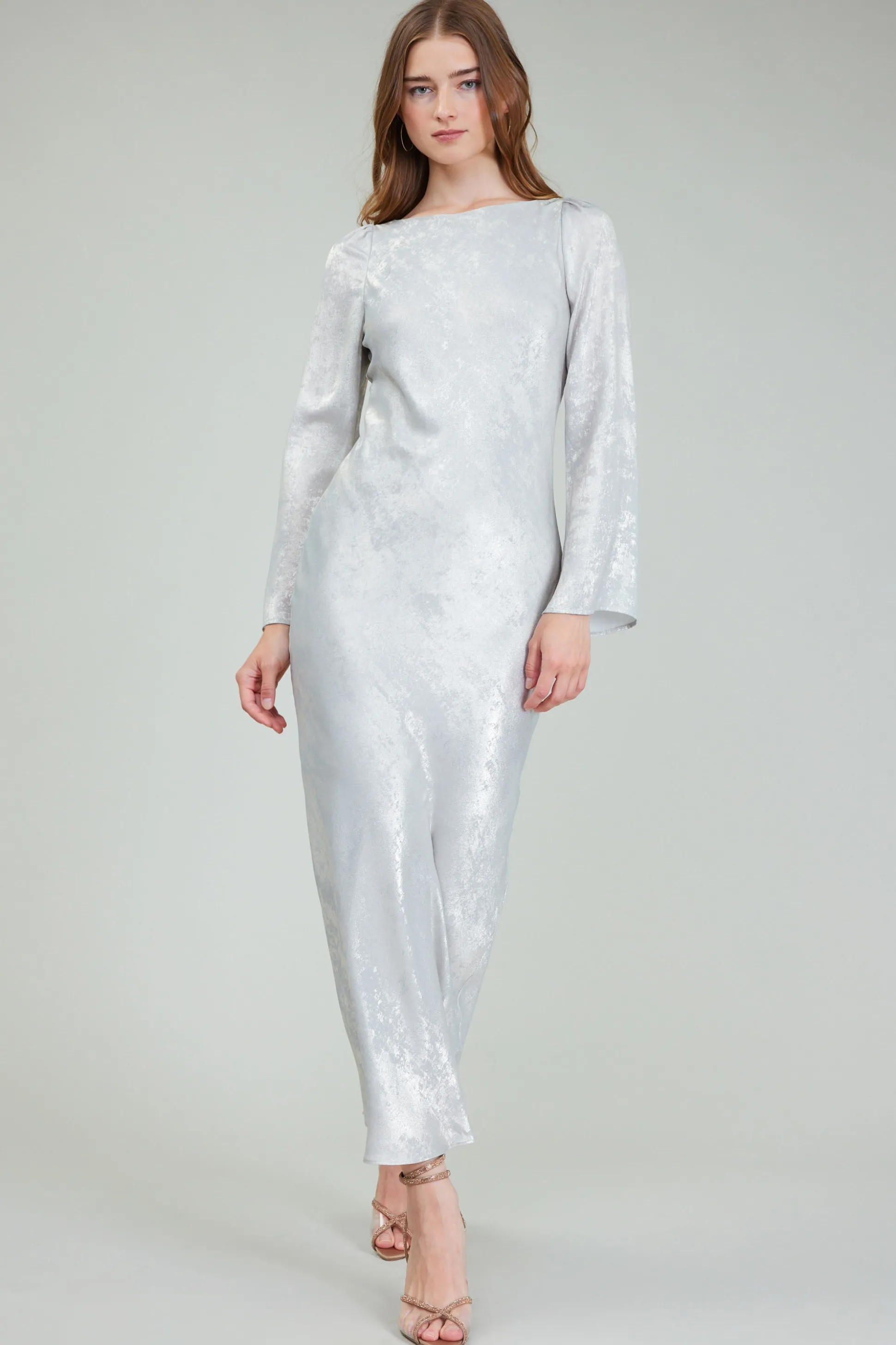 Opalescent Textured Maxi Dress<Current Air Best