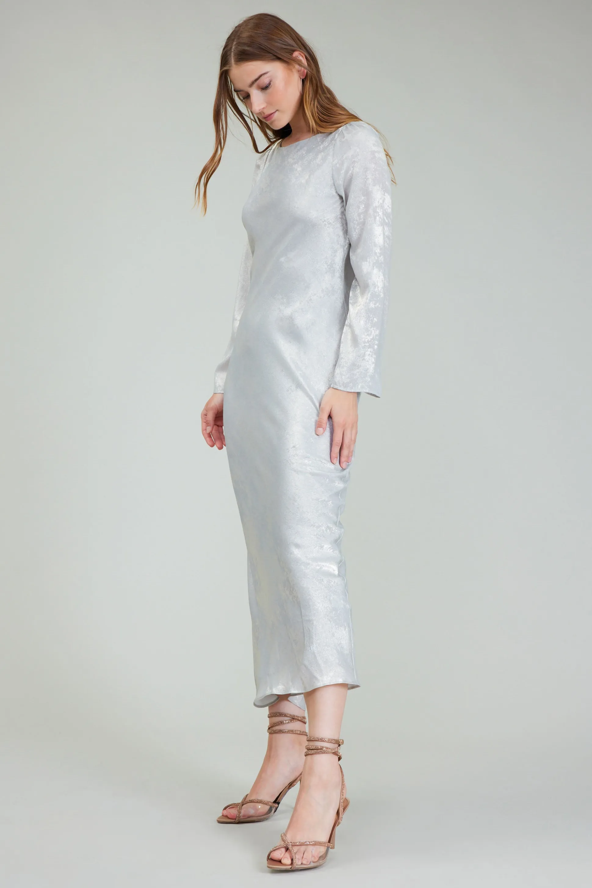 Opalescent Textured Maxi Dress<Current Air Best