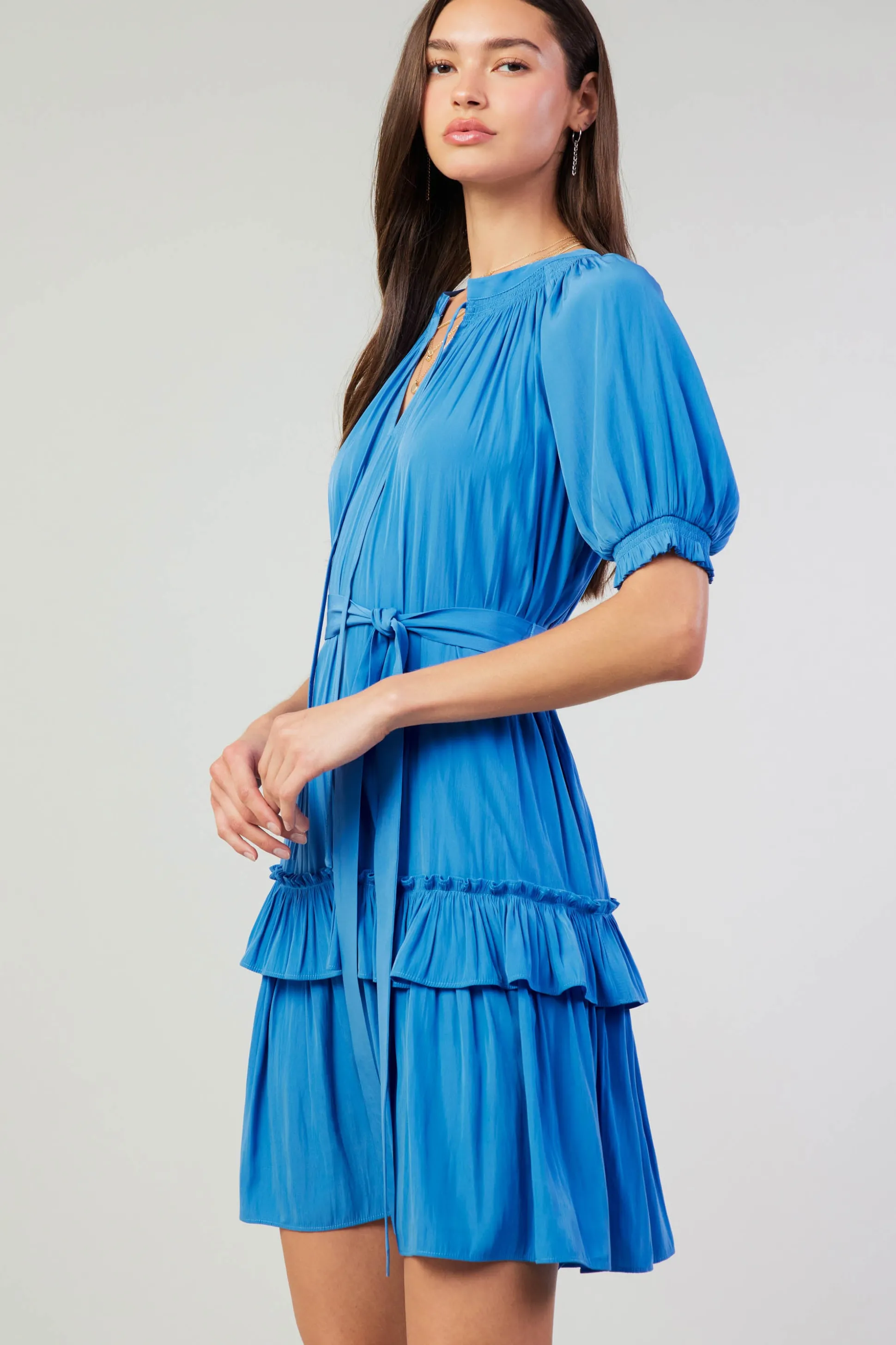 Coletta Smocked Yoke Mini Dress<Current Air Clearance