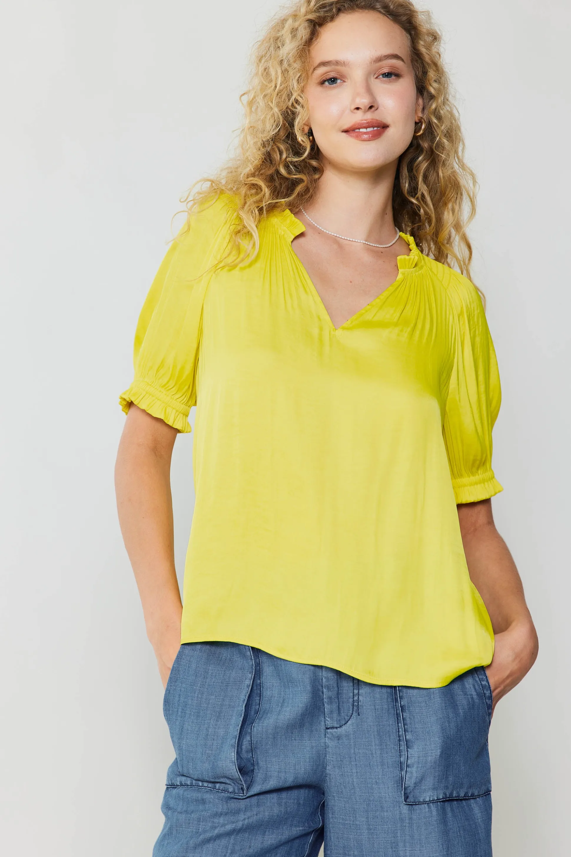 Ruffled Cuff Blouse<Current Air Discount