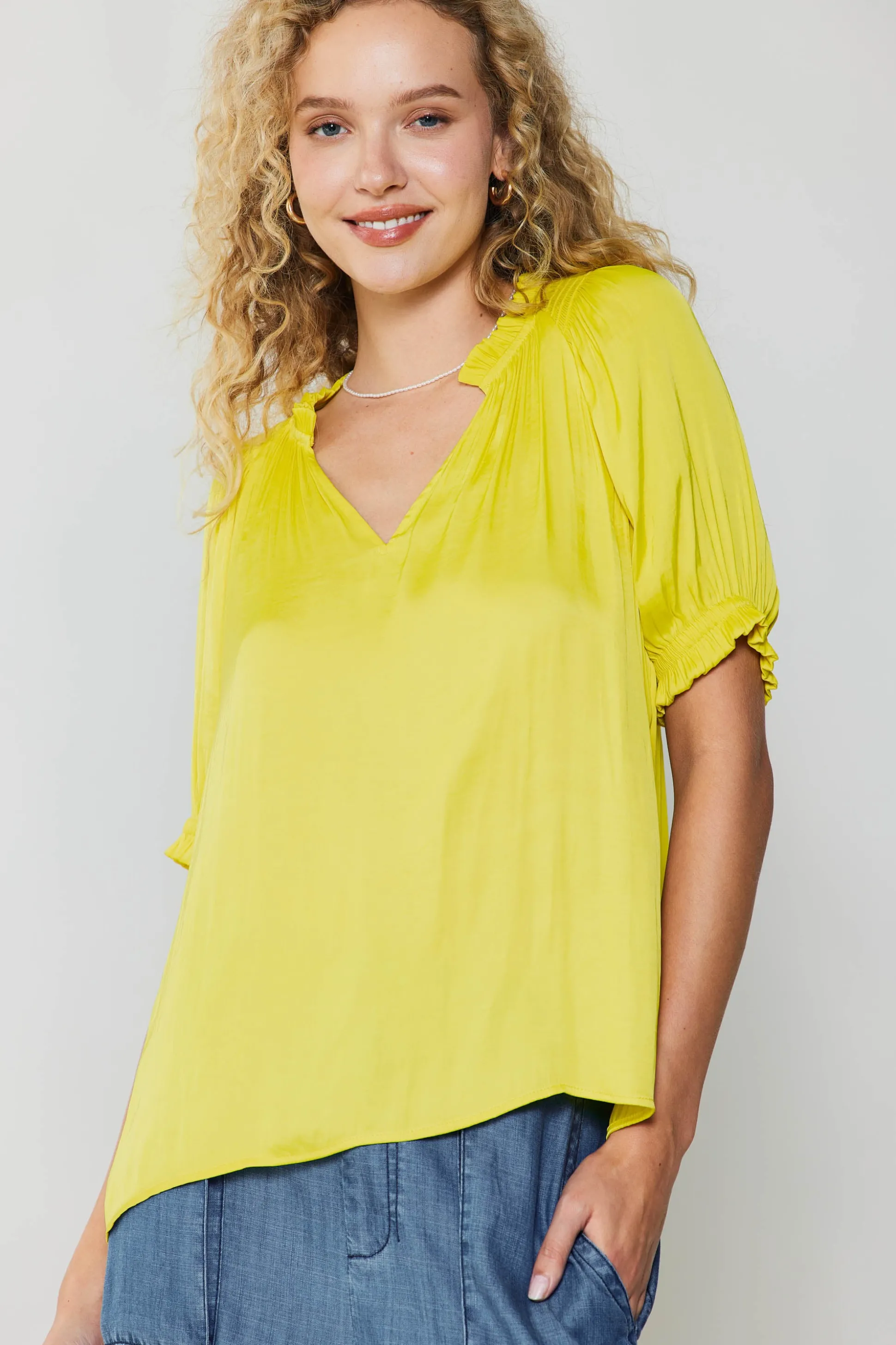 Ruffled Cuff Blouse<Current Air Discount