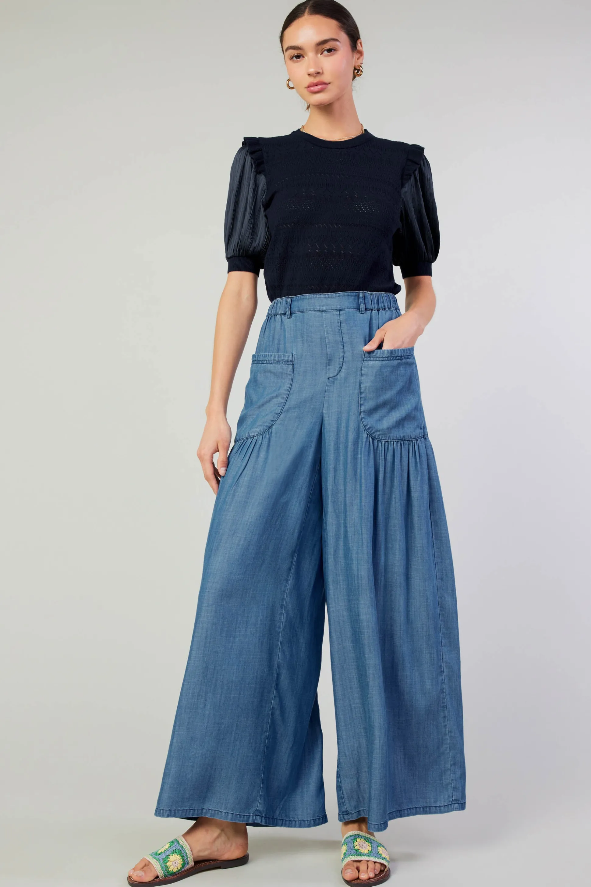 Patch Pocket Pant<Current Air New