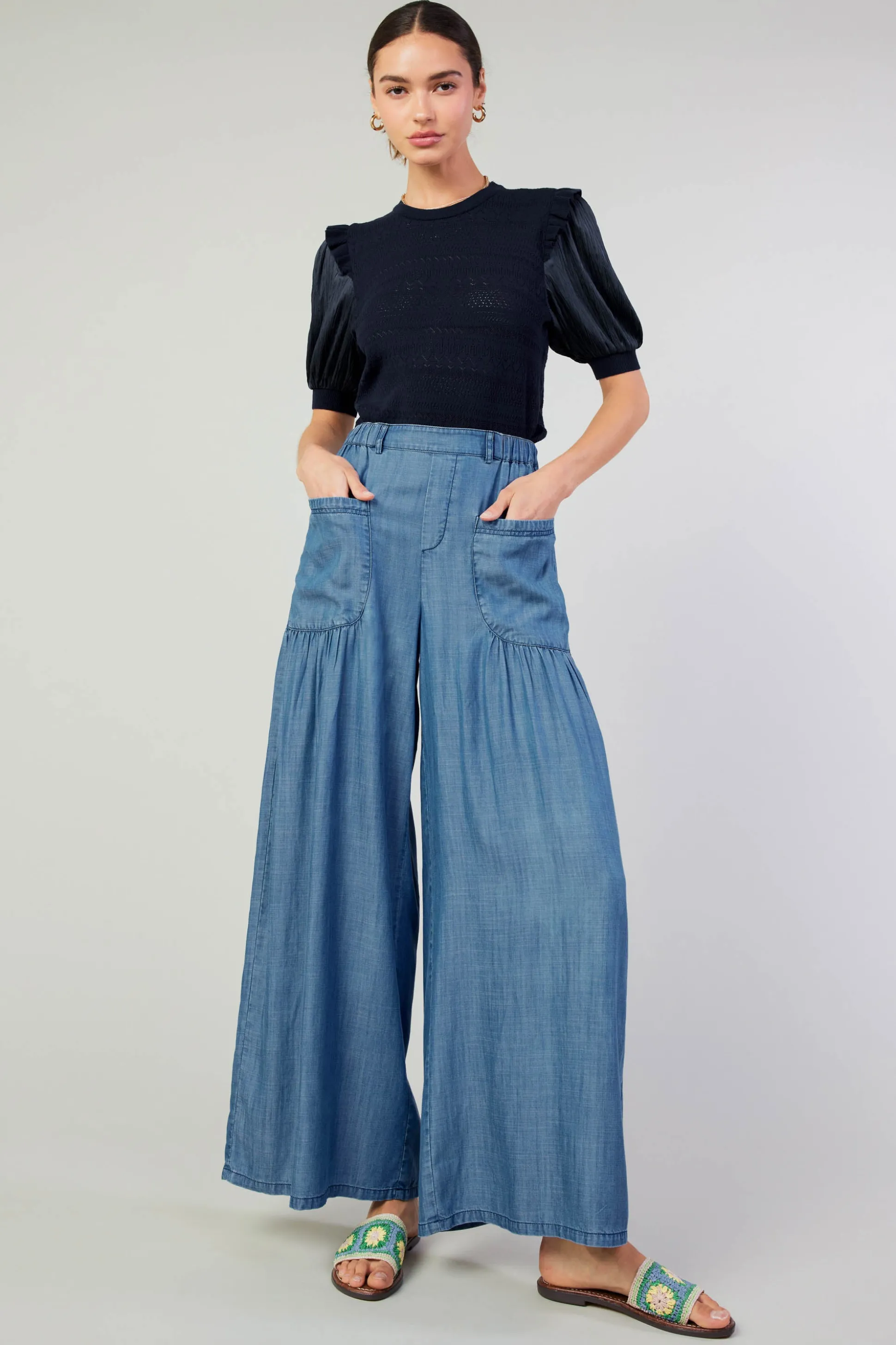 Patch Pocket Pant<Current Air New