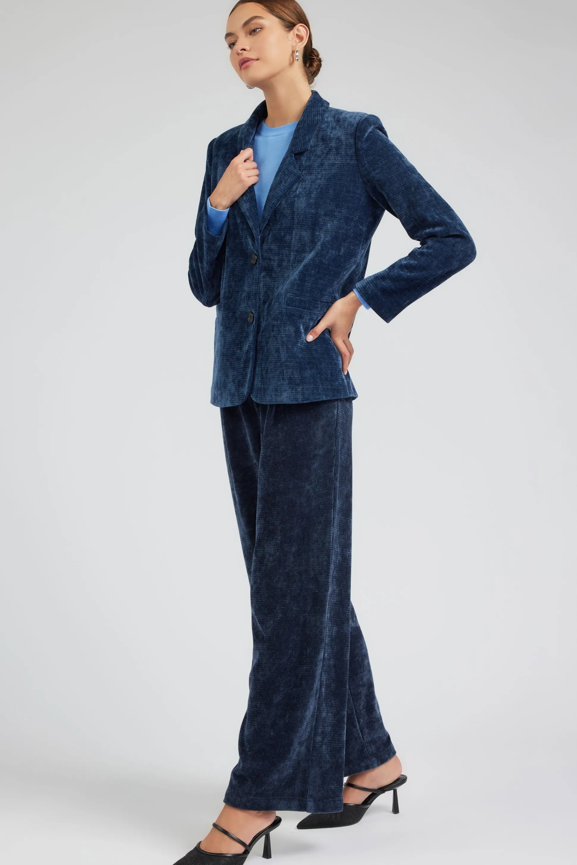 Corduroy Pleated Wide Leg Pant<Current Air Clearance