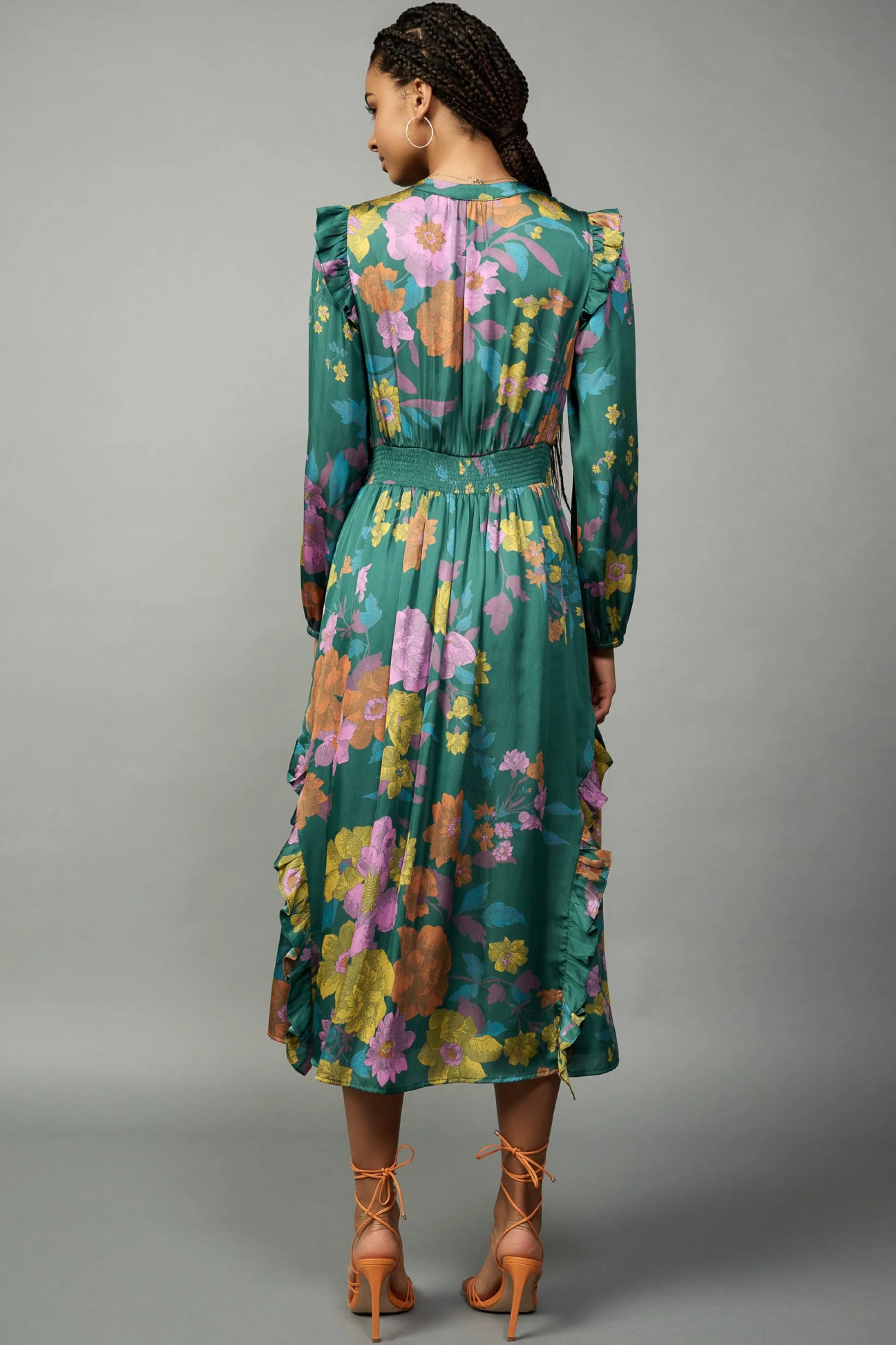 Emmaline Botanical Midi Dress<Current Air Outlet