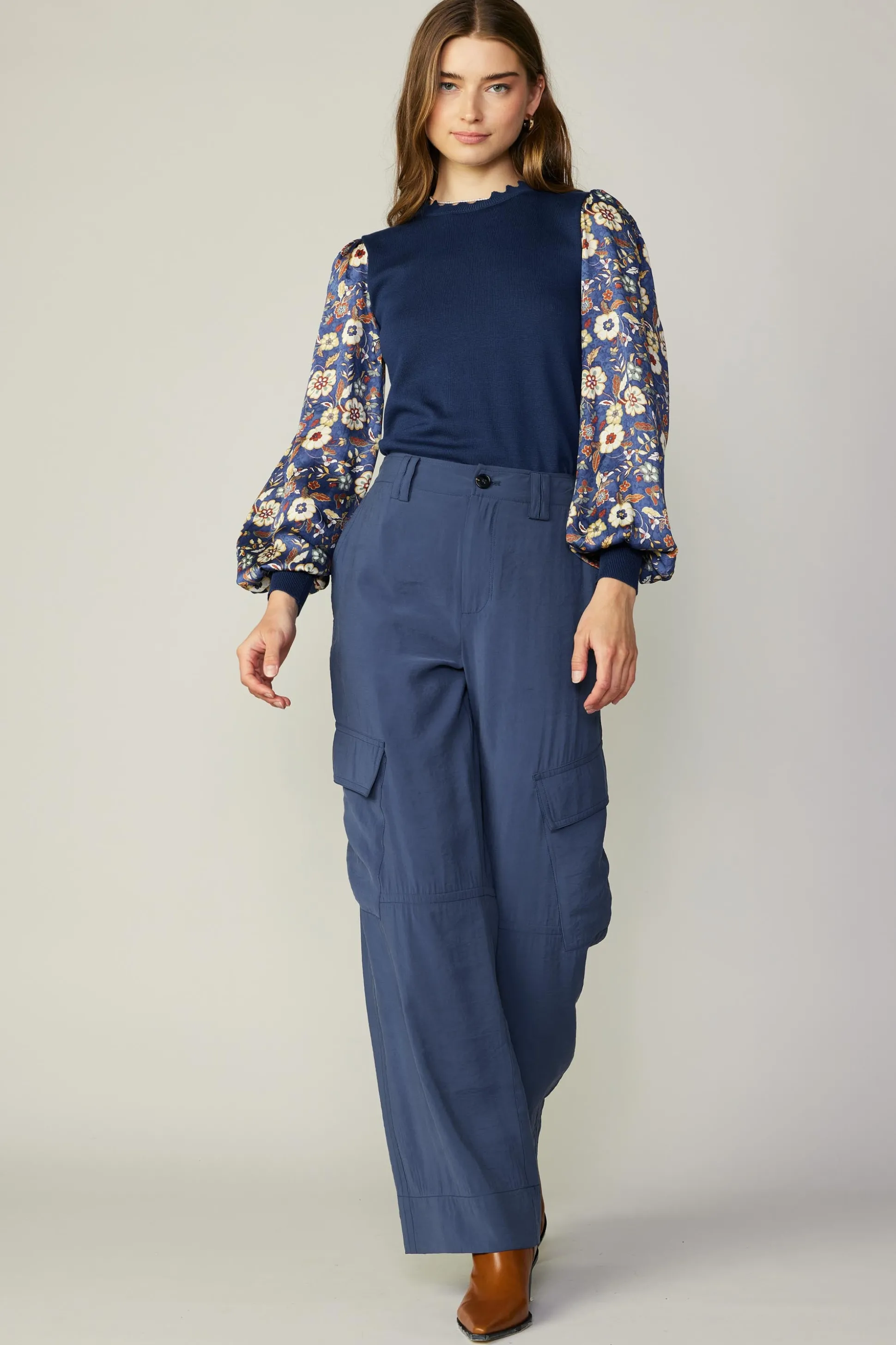 Wide Leg Cargo Pant<Current Air Best