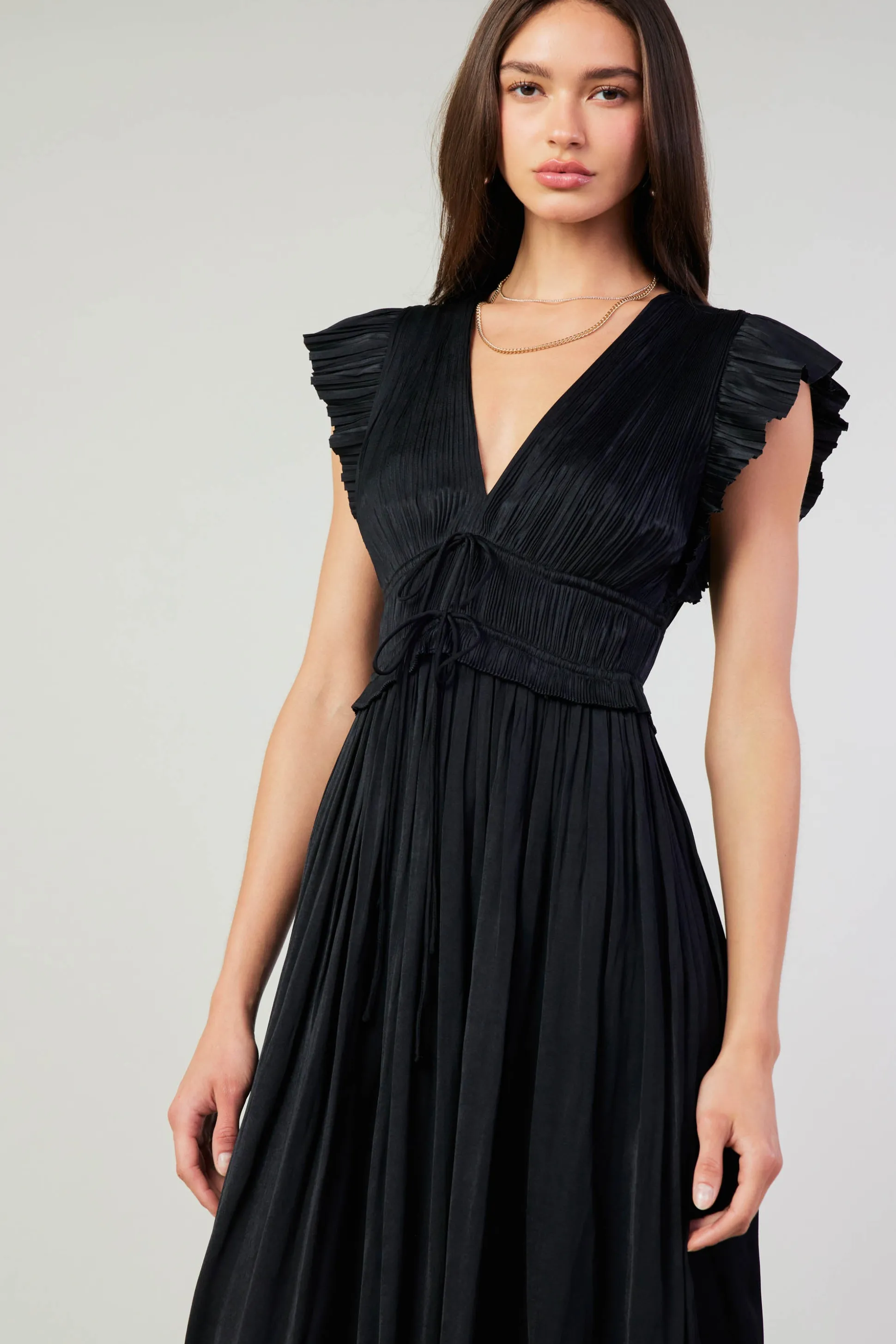 Mara Pleated Maxi Dress<Current Air Outlet