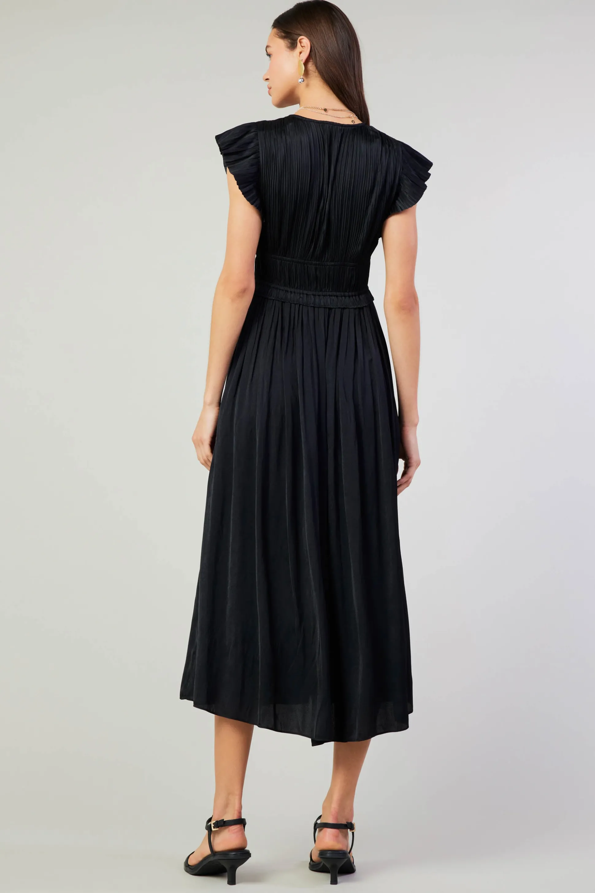 Mara Pleated Maxi Dress<Current Air Outlet