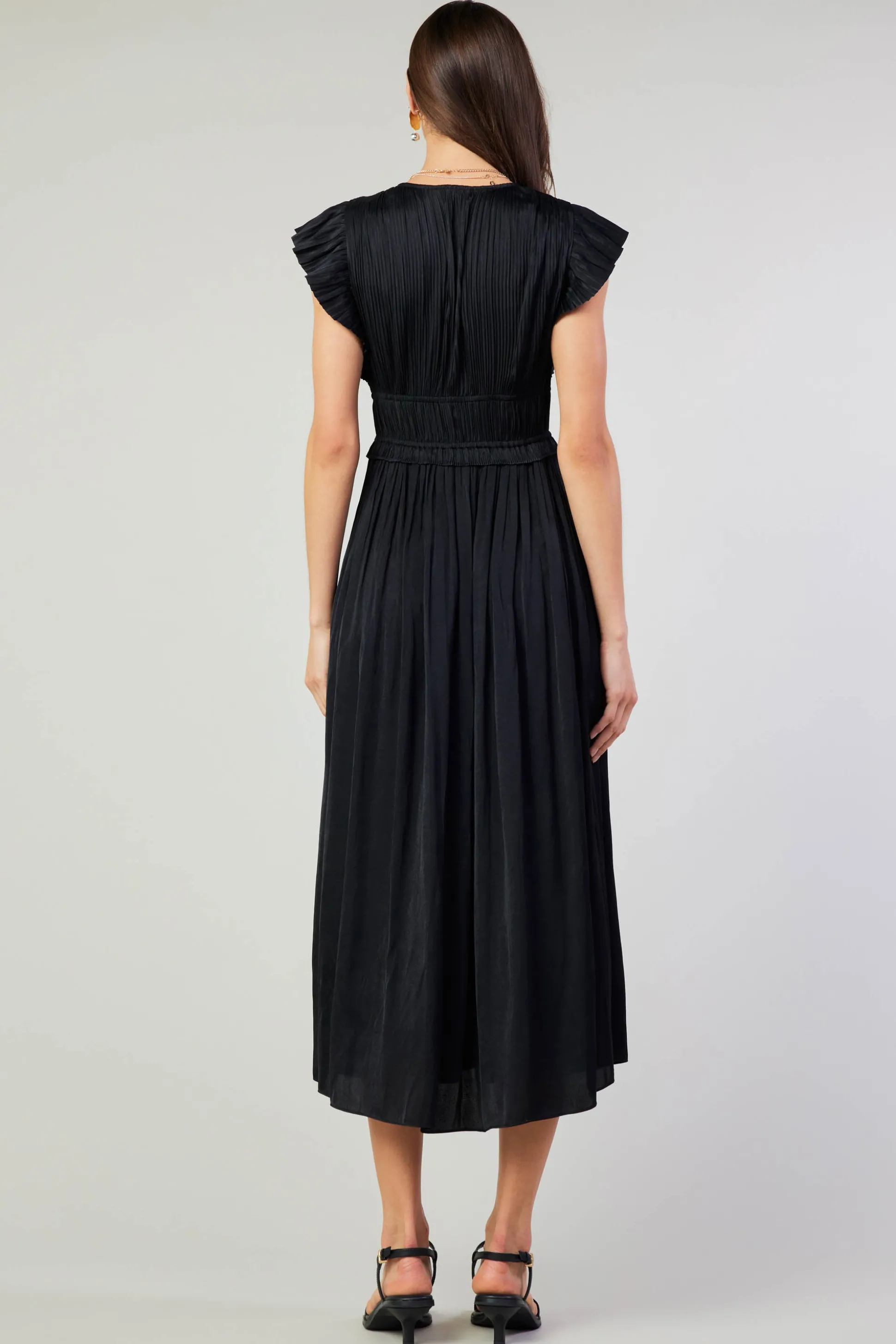 Mara Pleated Maxi Dress<Current Air Outlet