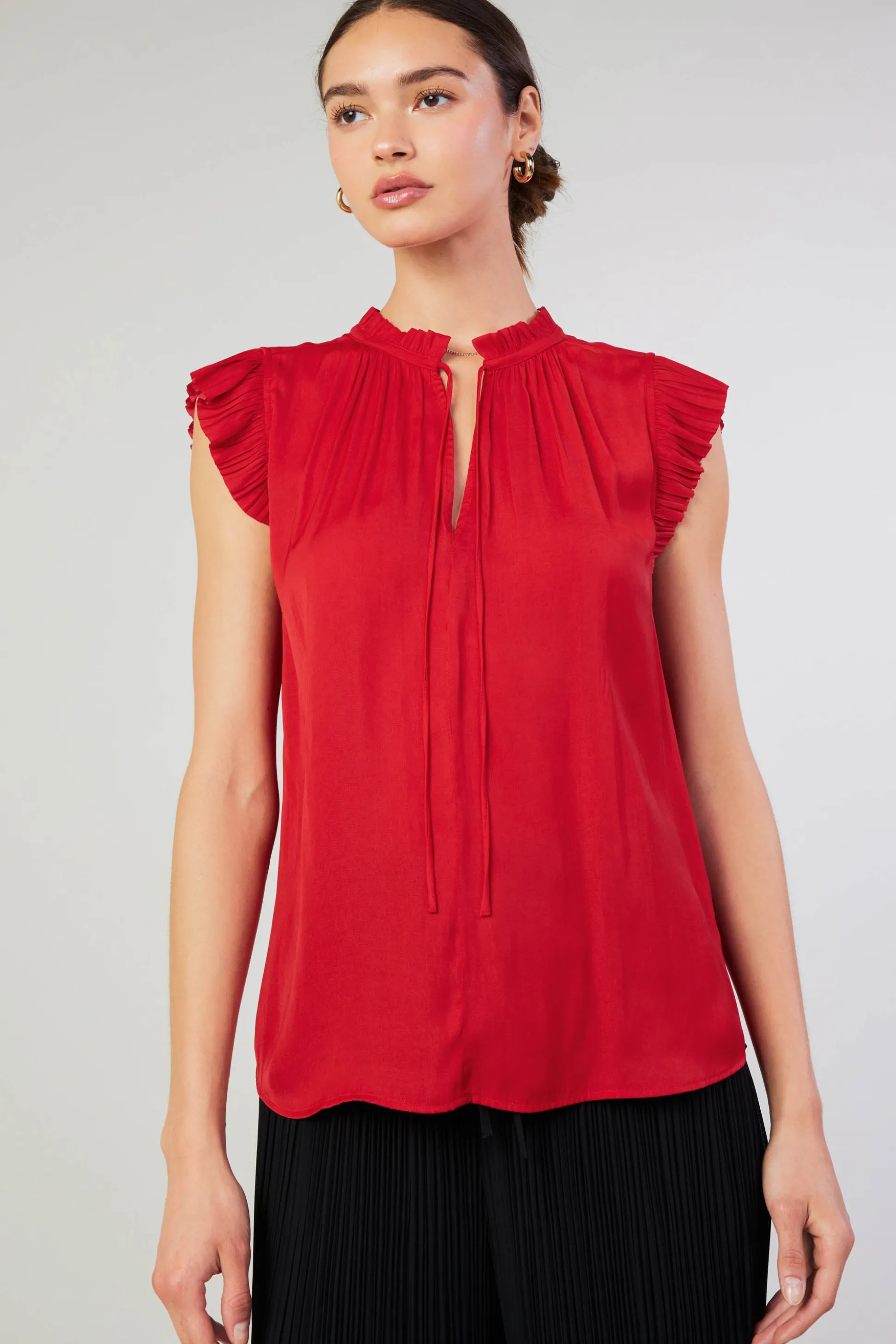 Margot Pleated Blouse<Current Air Sale