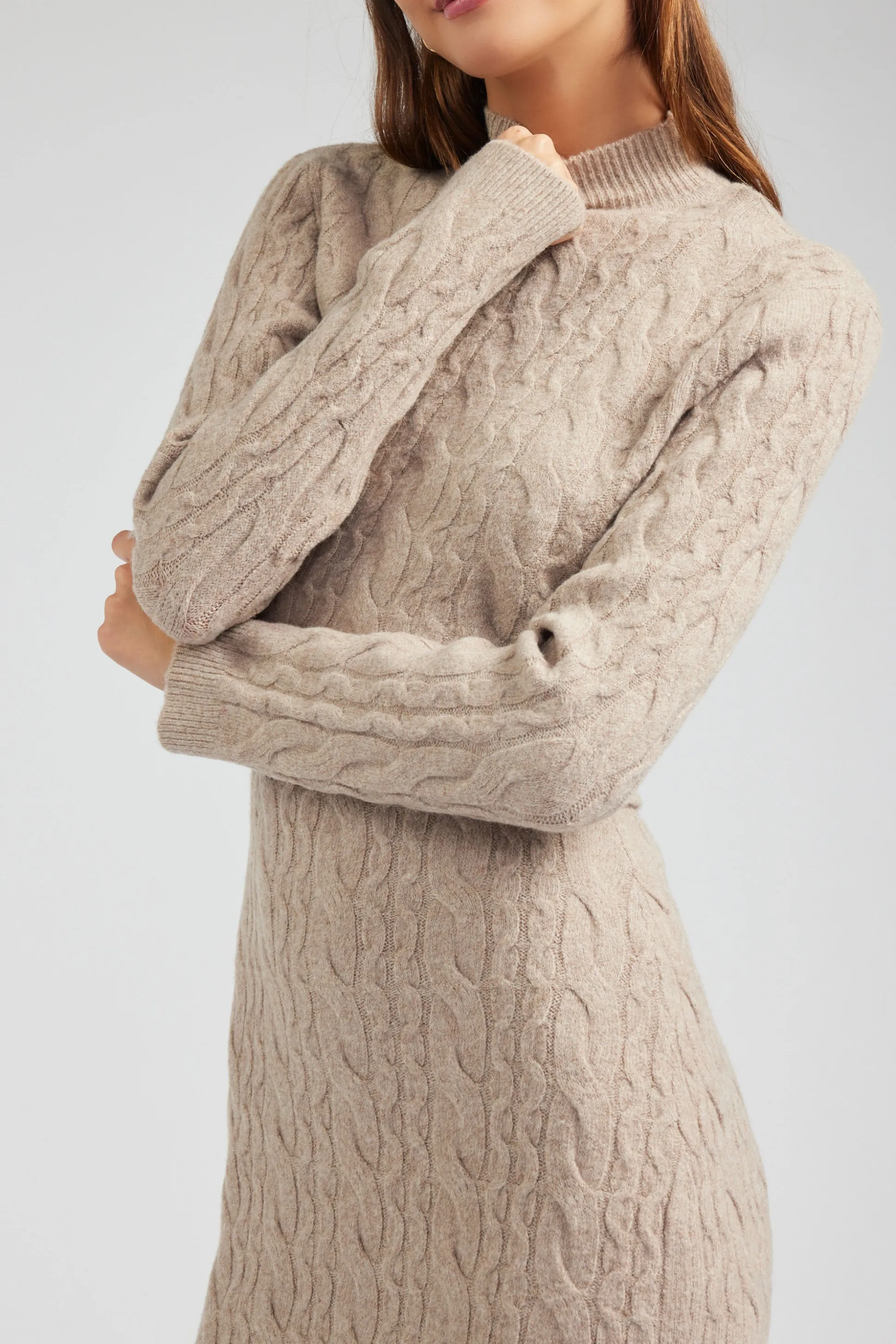Two-piece Cable Knit Dress<Current Air Discount