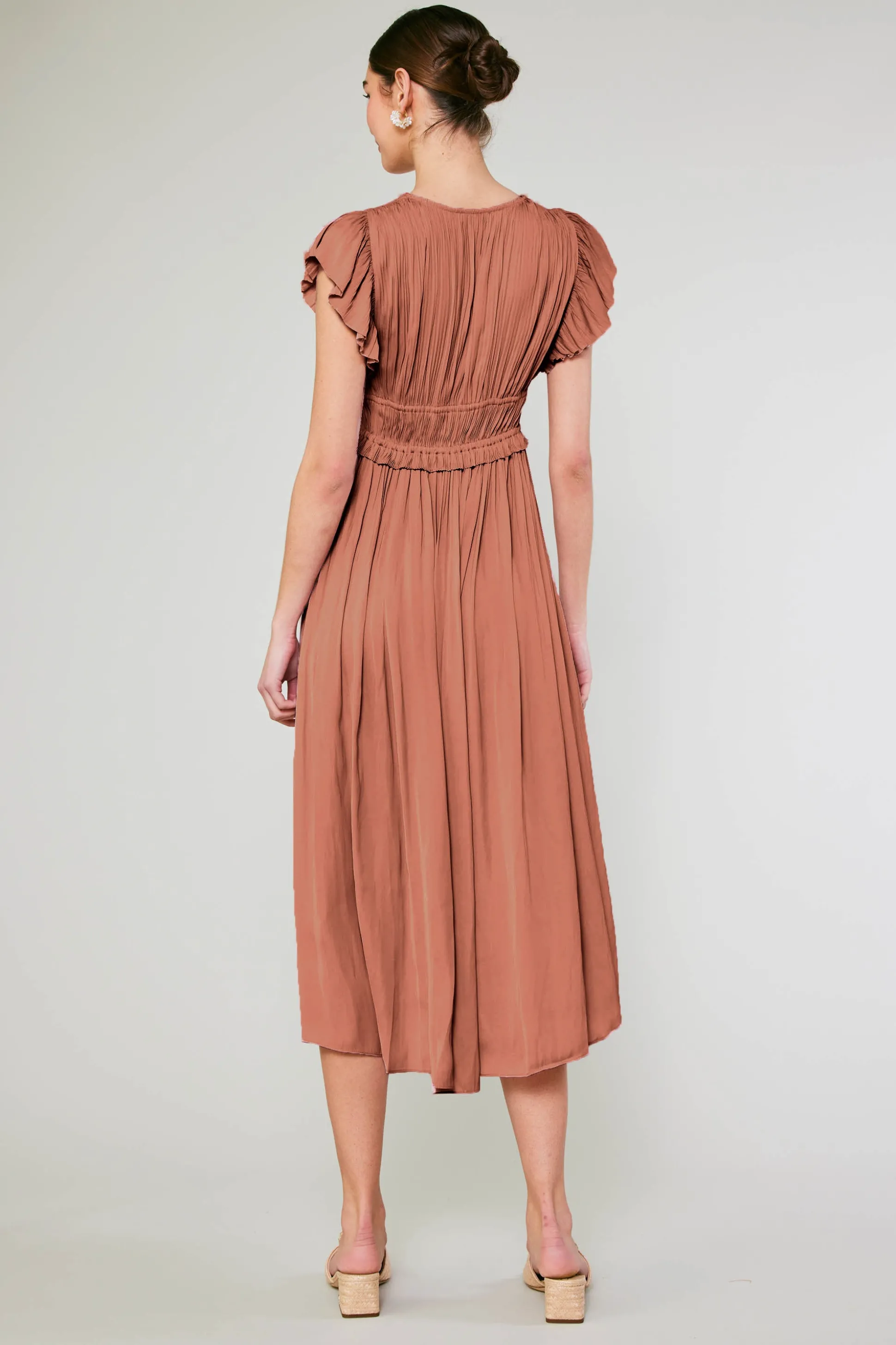 Mara Pleated Maxi Dress<Current Air Outlet