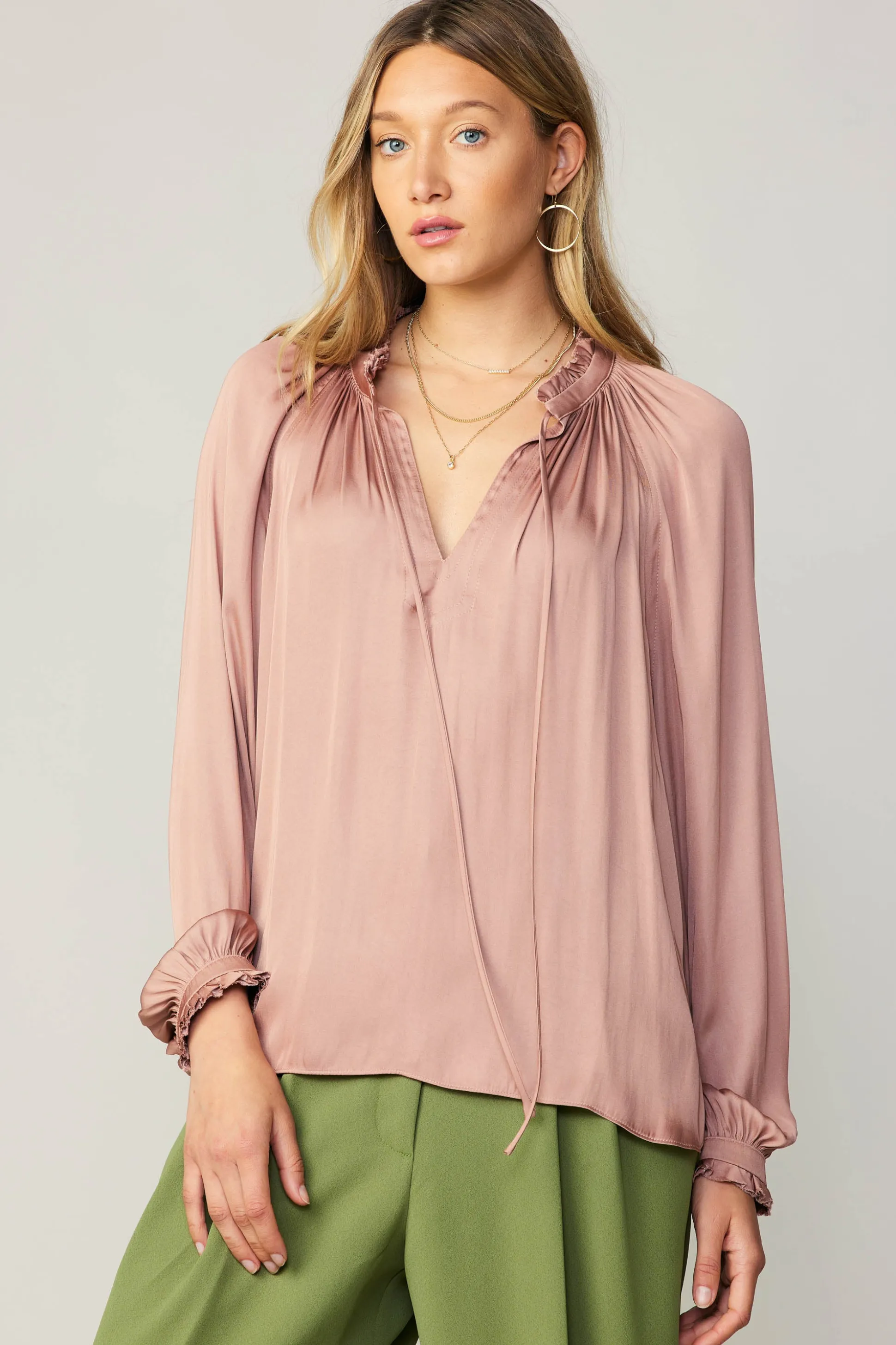 Ruffled Cuff Blouse<Current Air Sale