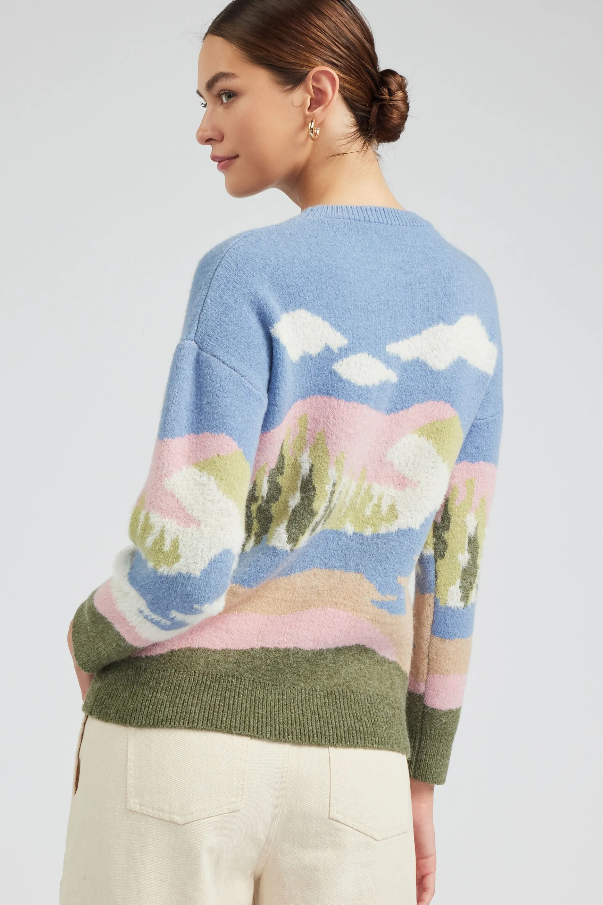 Cloudy Meadows Sweater<Current Air New
