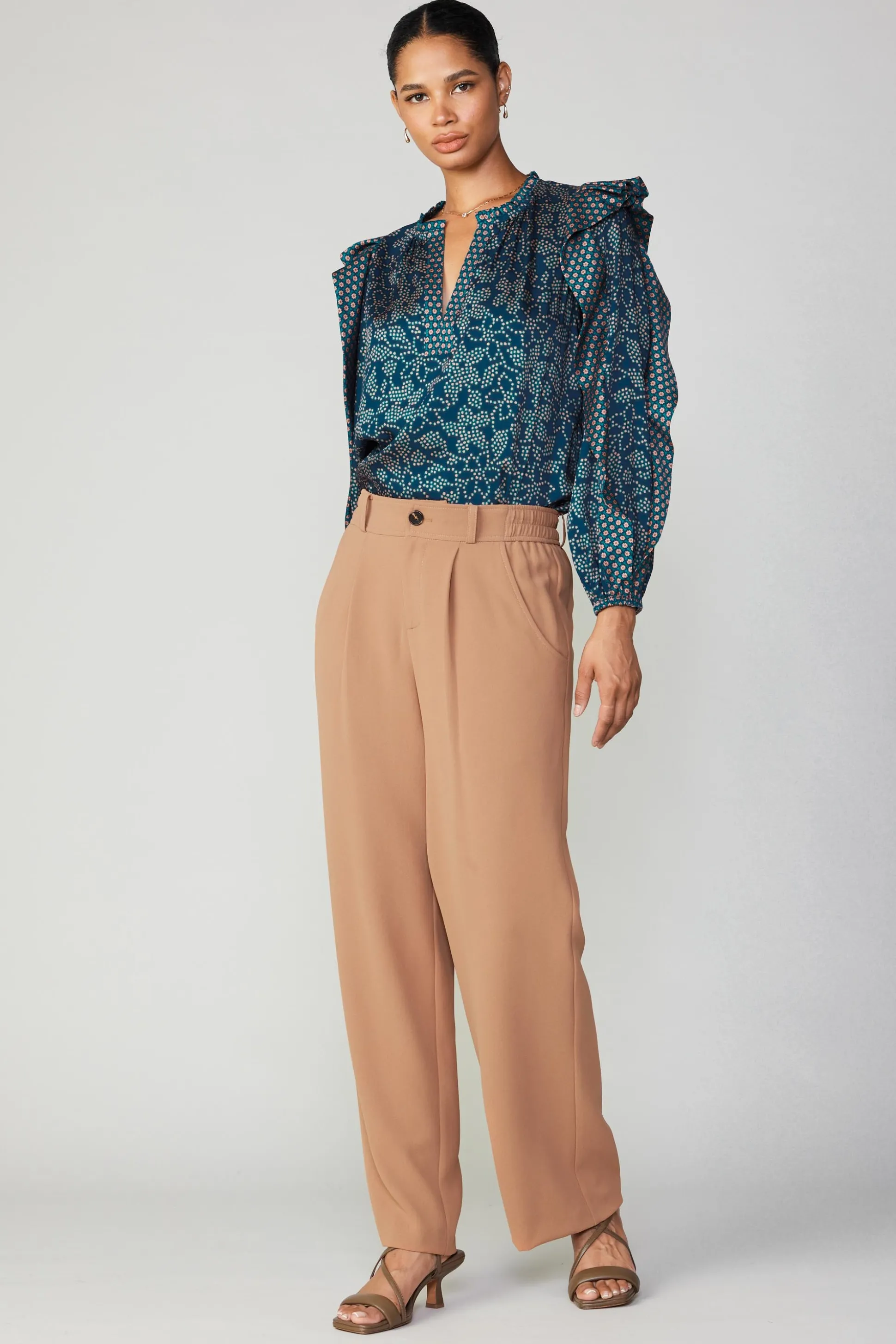 Pleated Wide Leg Pant<Current Air Best