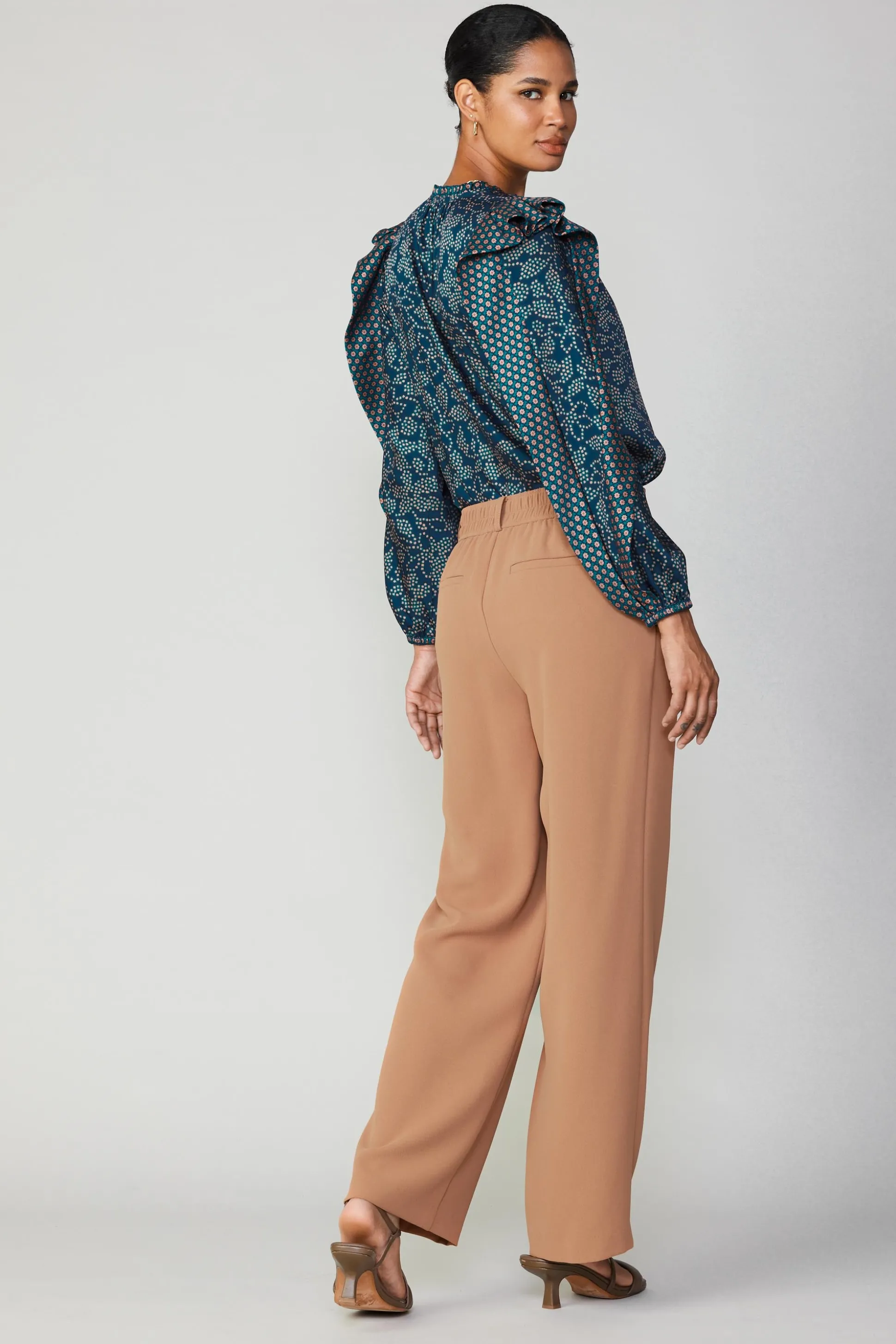 Pleated Wide Leg Pant<Current Air Best