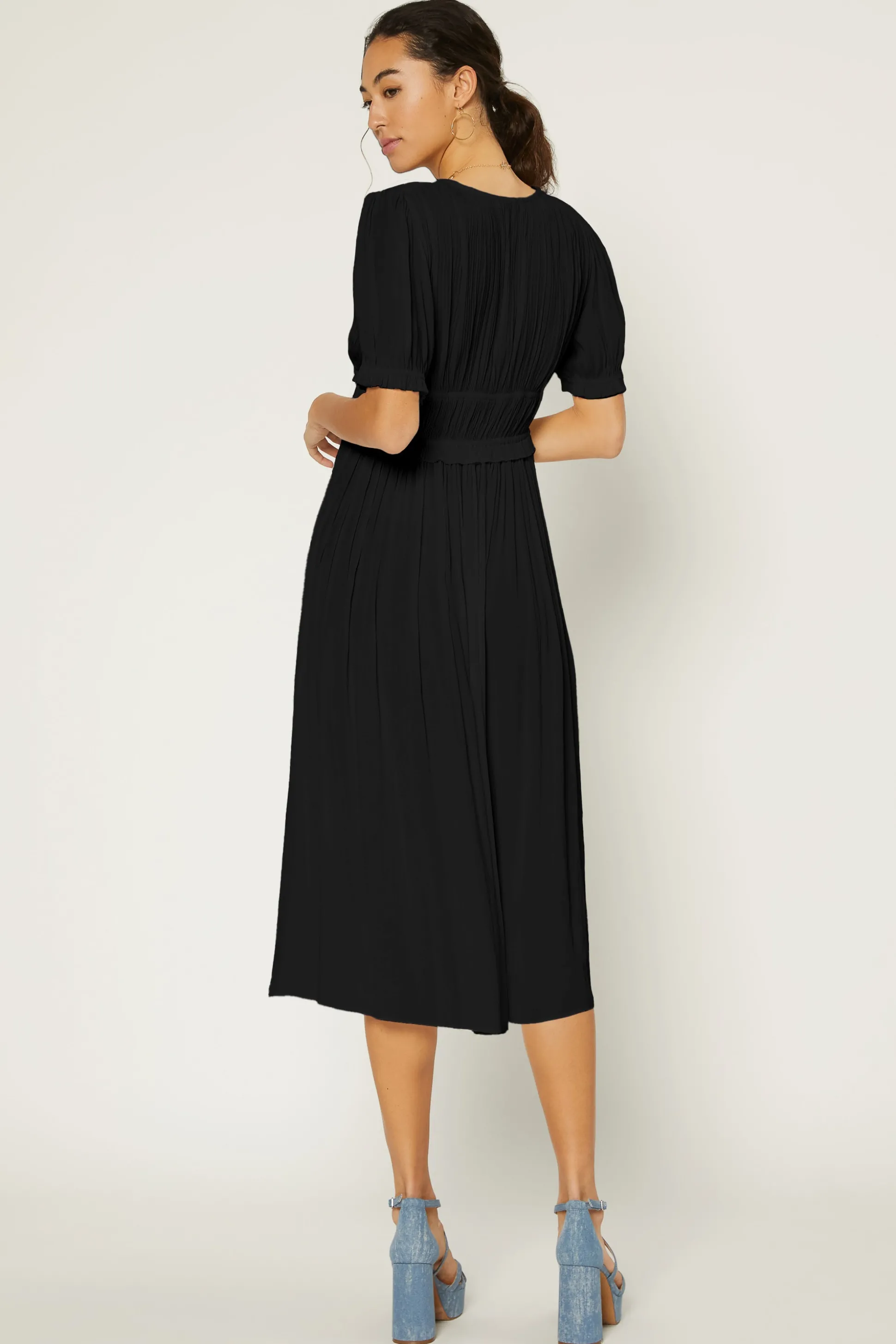 Amelia Pleated Maxi Dress<Current Air Fashion