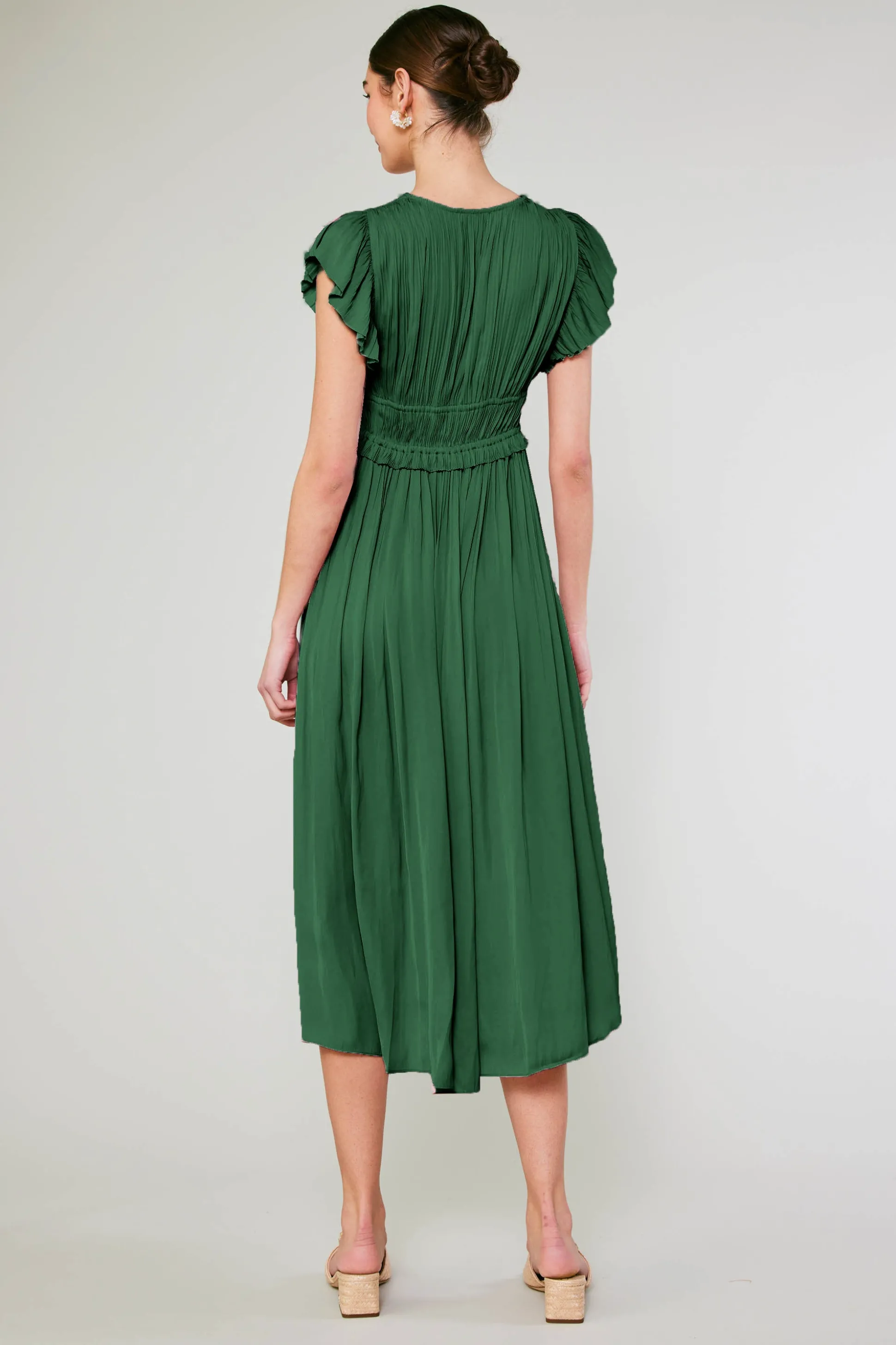 Mara Pleated Maxi Dress<Current Air Discount