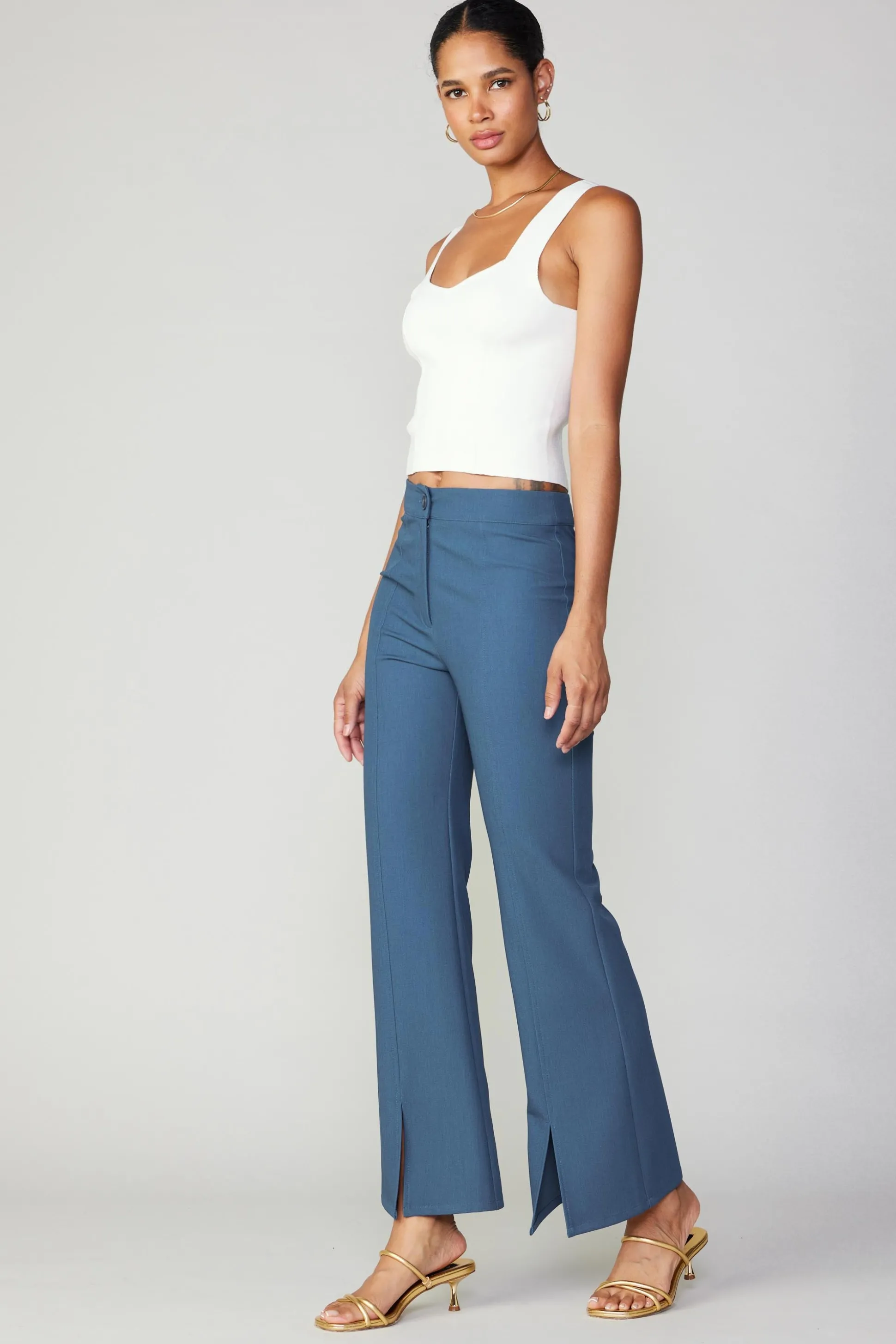 Sweetheart Knit Tank Top<Current Air Sale