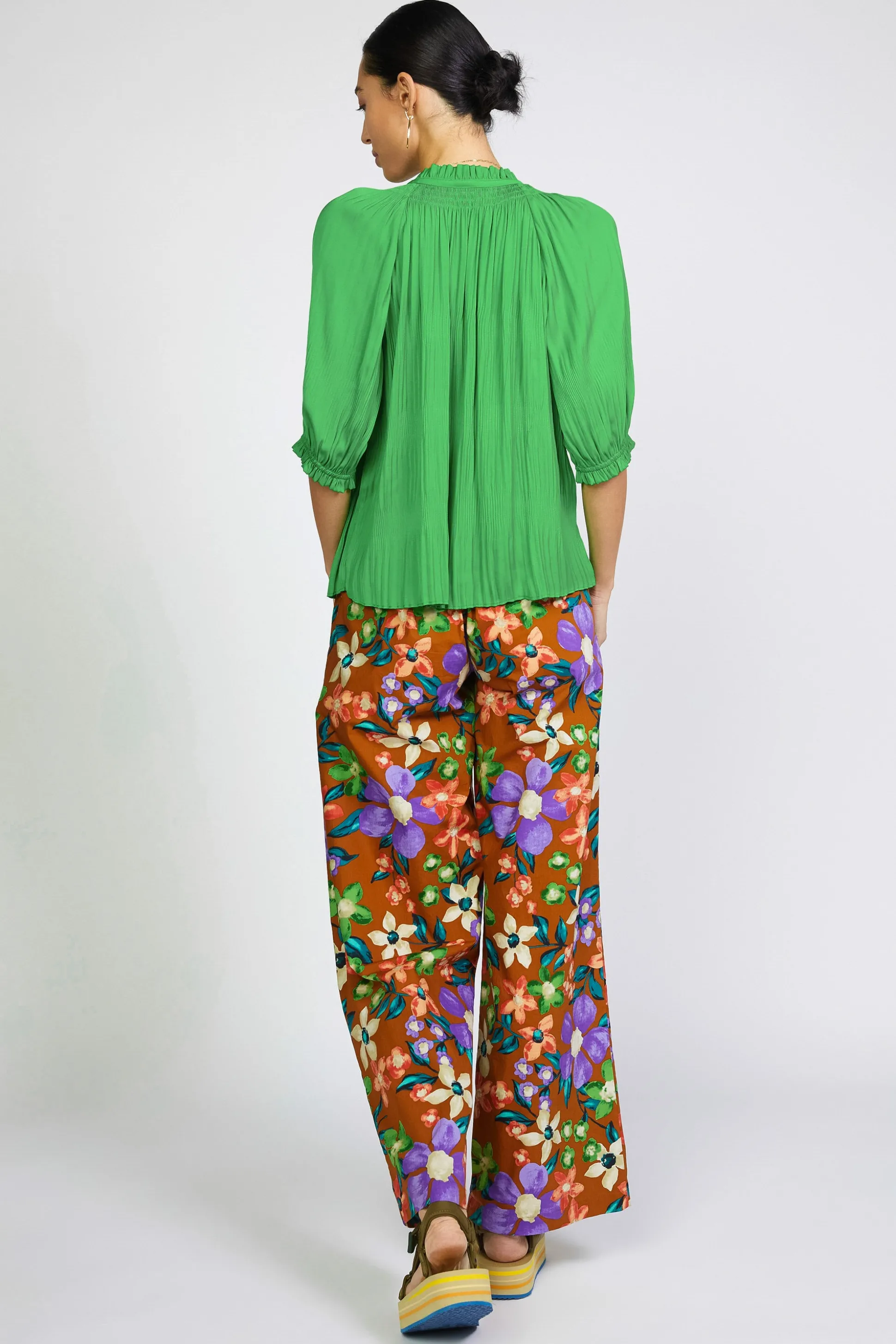 Angelica Pleated Blouse<Current Air Fashion