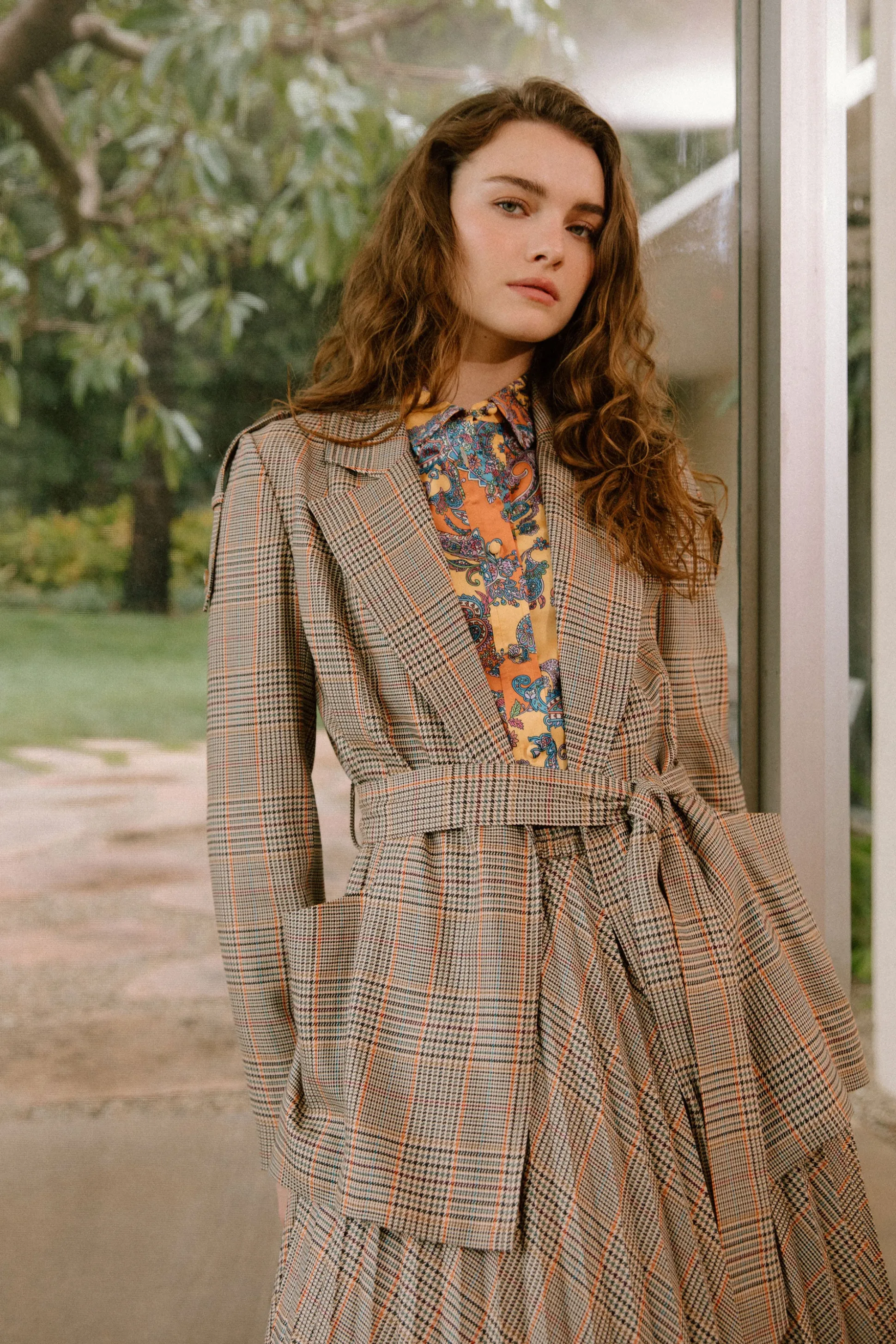 Plaid Layered Jacket<Current Air Clearance