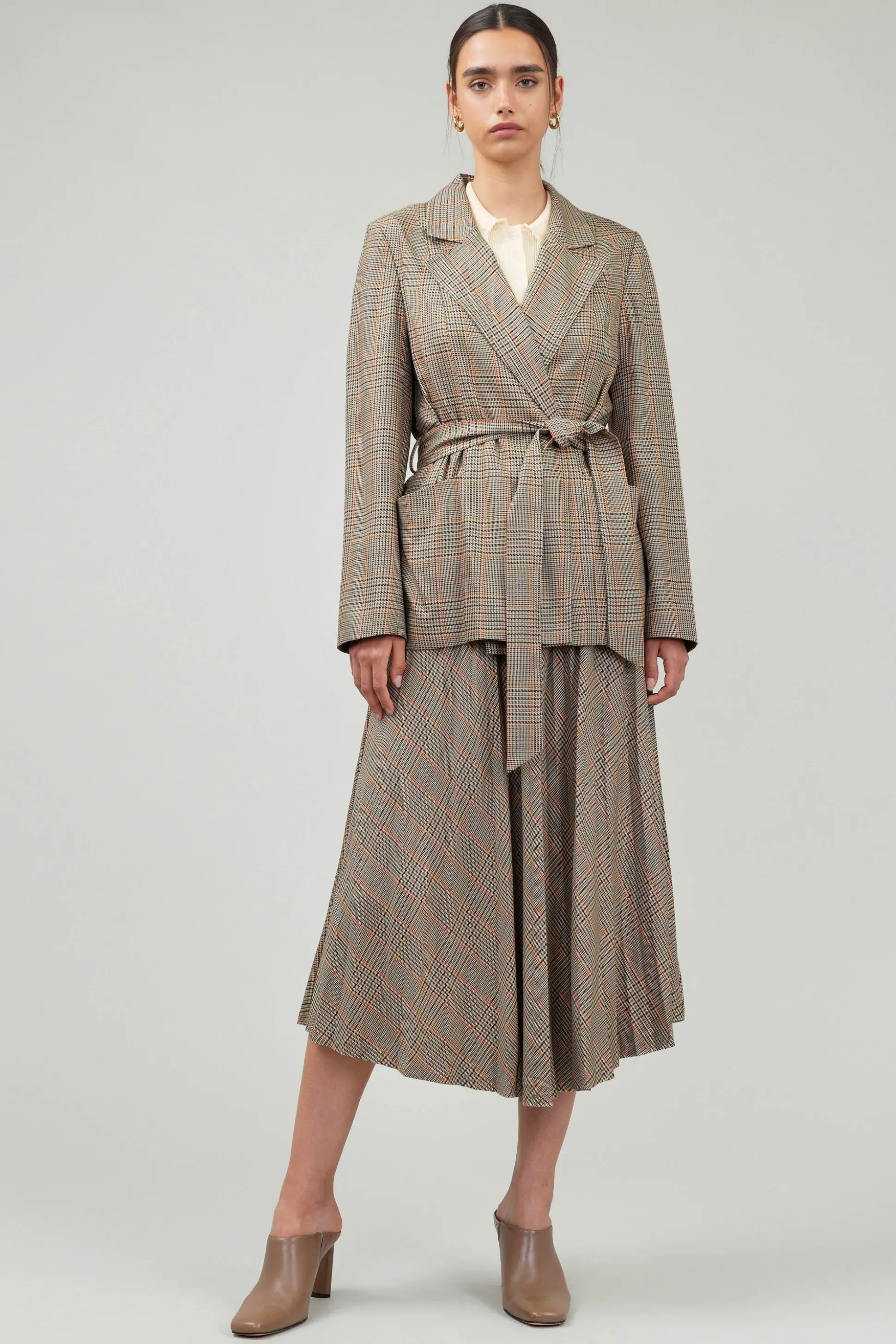 Plaid Layered Jacket<Current Air Clearance