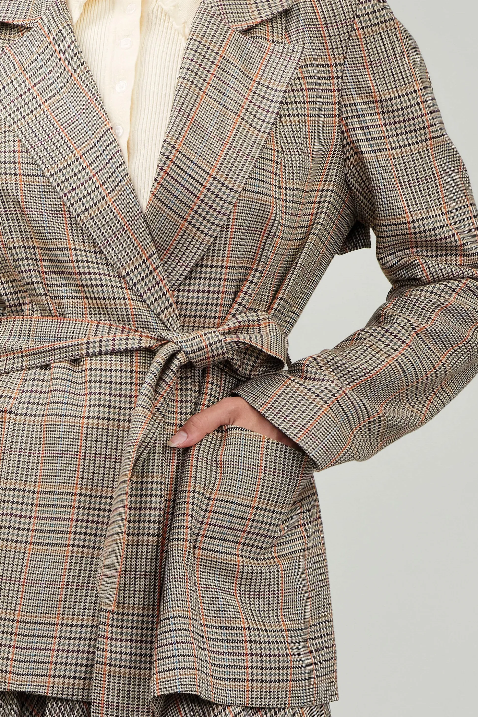 Plaid Layered Jacket<Current Air Clearance