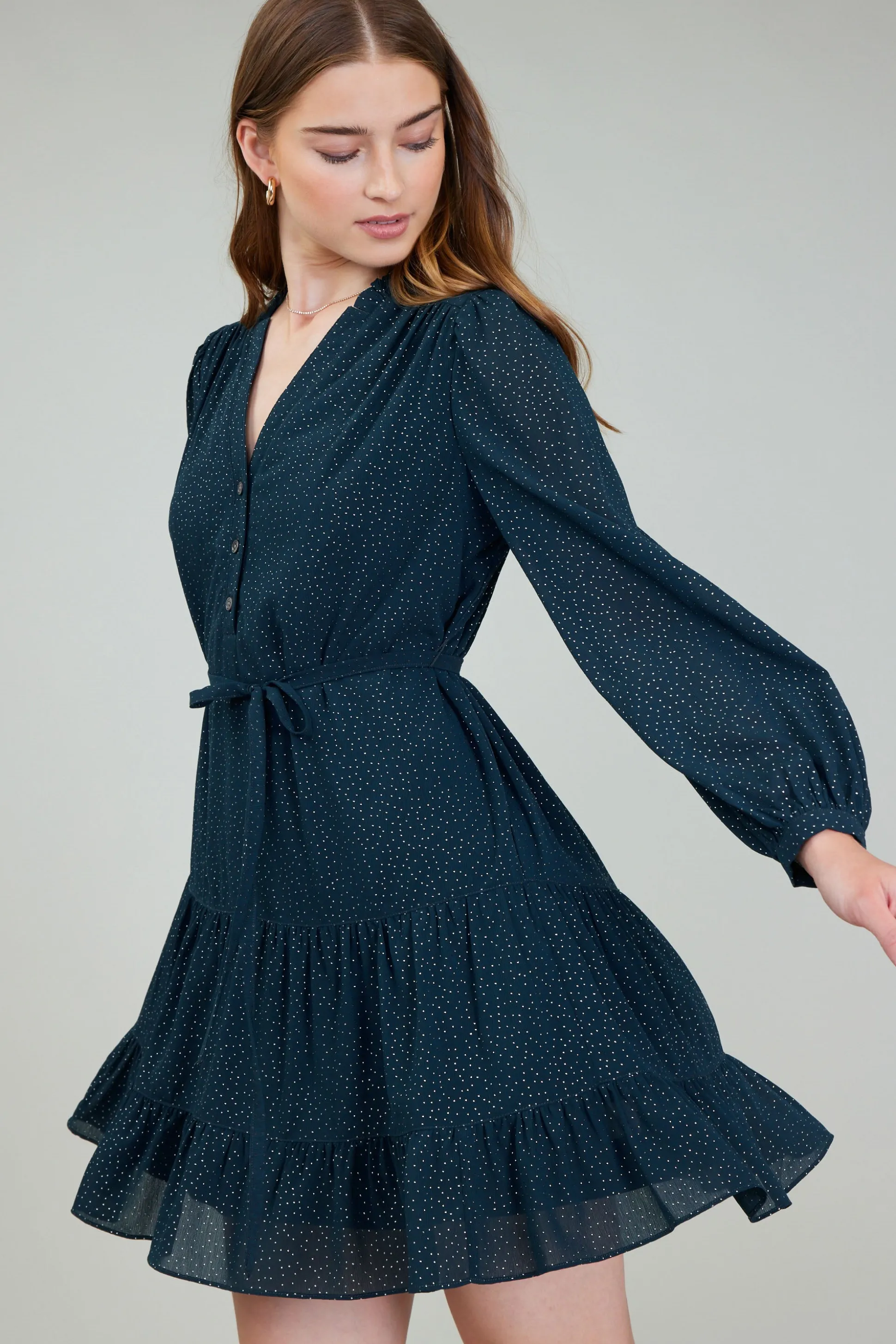 Sparkle Mini Dress<Current Air Hot