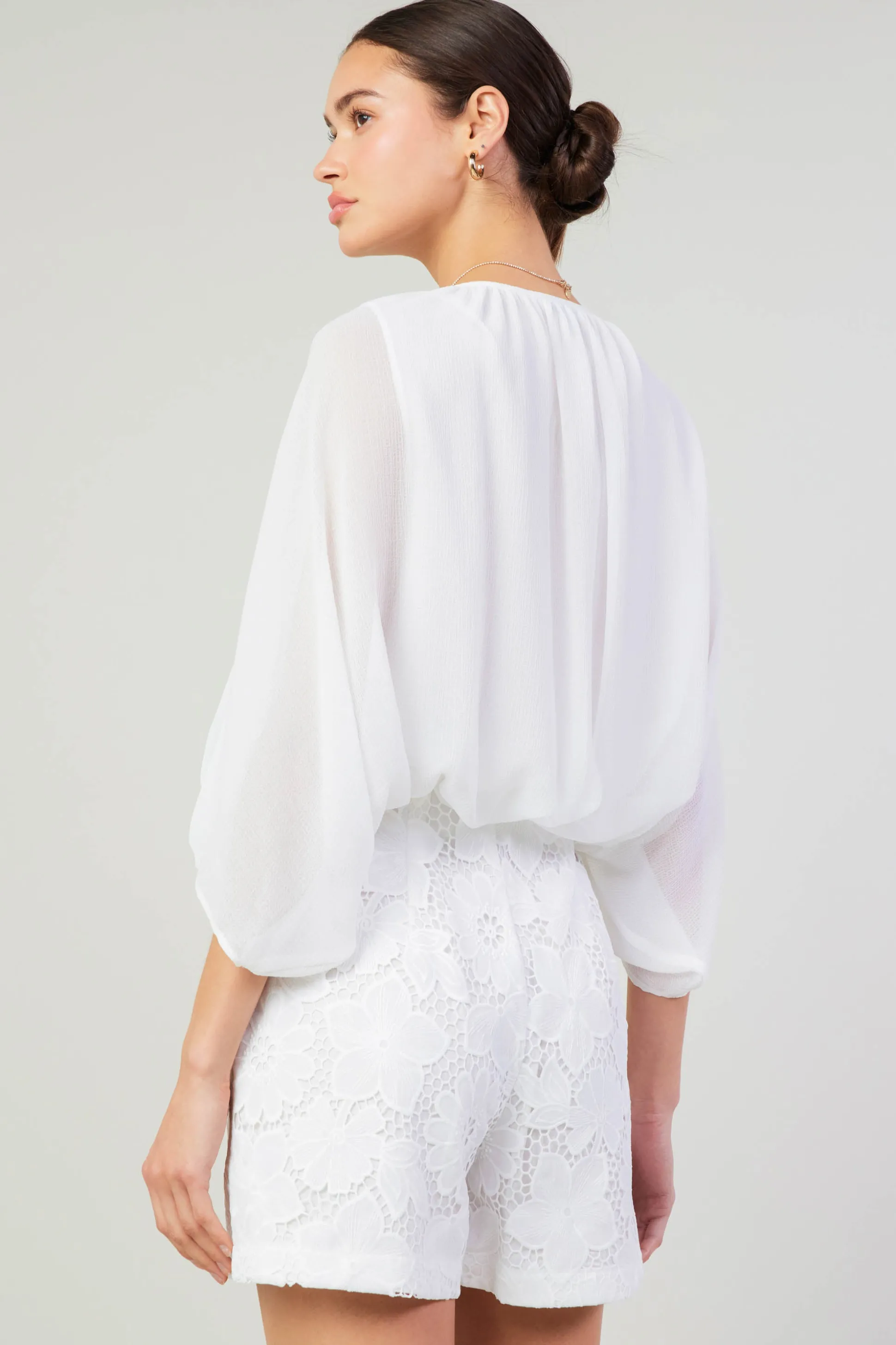 Alessia Dolman Sleeved Blouse<Current Air Best