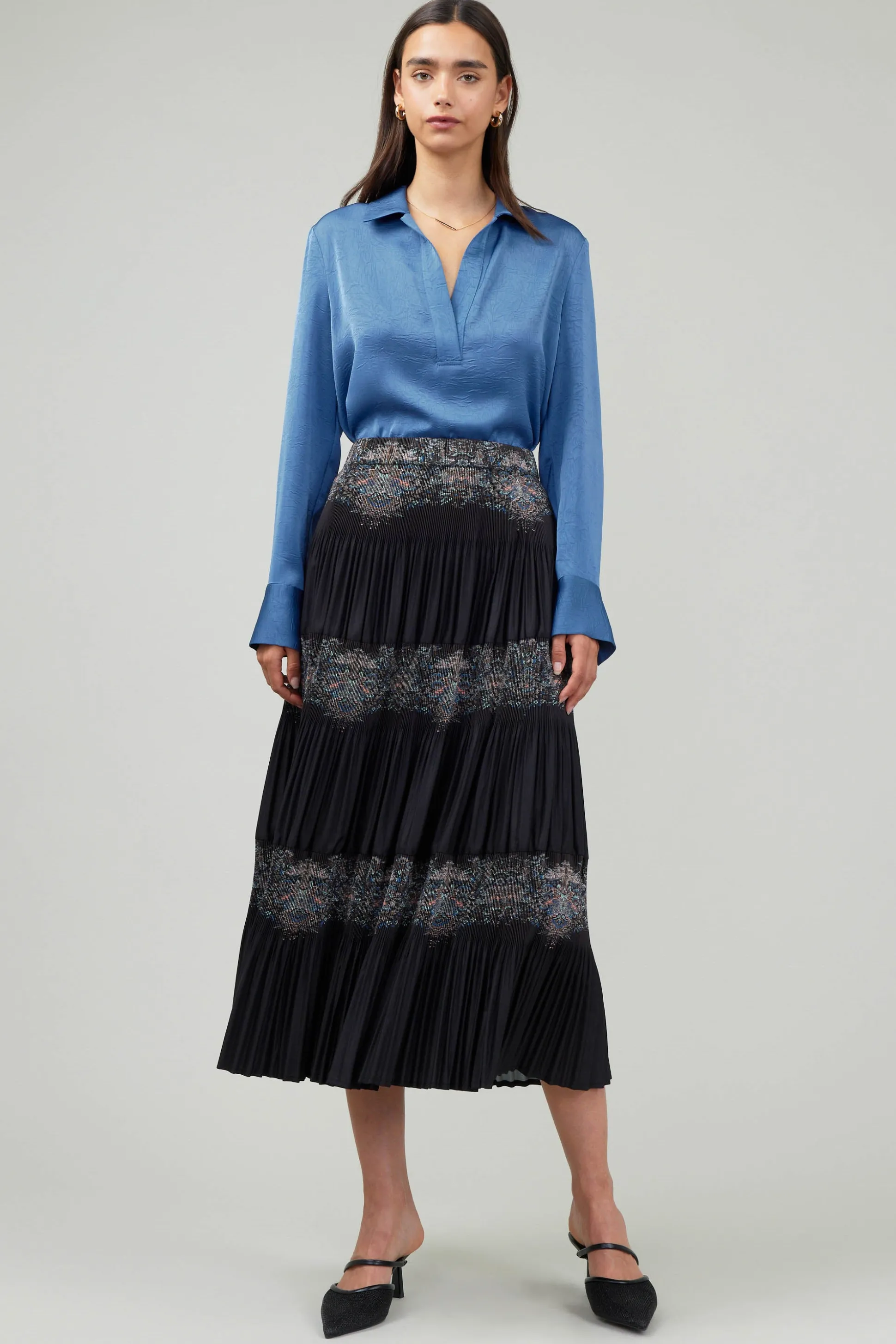 Ornate Motif Midi Skirt<Current Air Discount