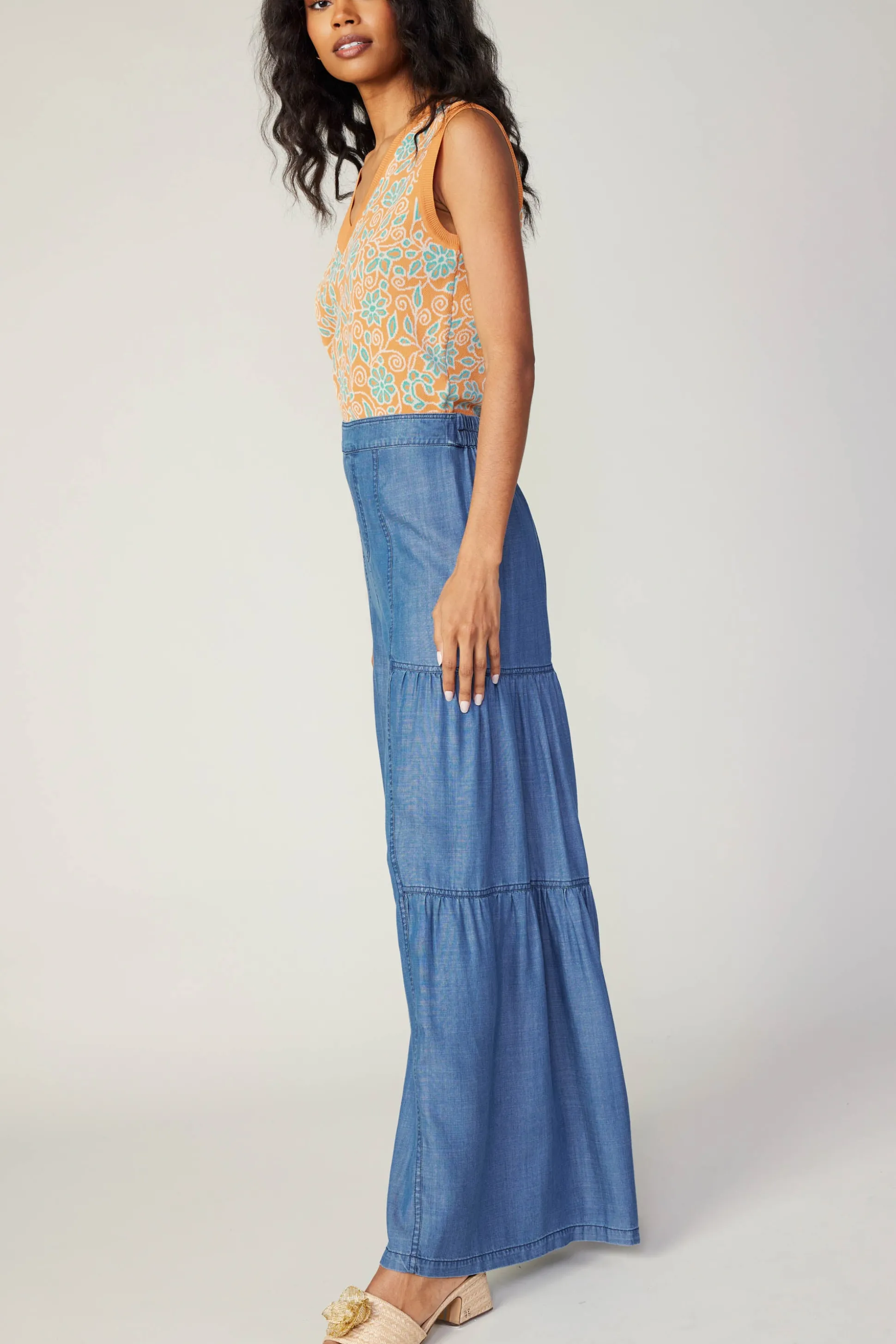 Tiered Wide Leg Pants<Current Air Clearance