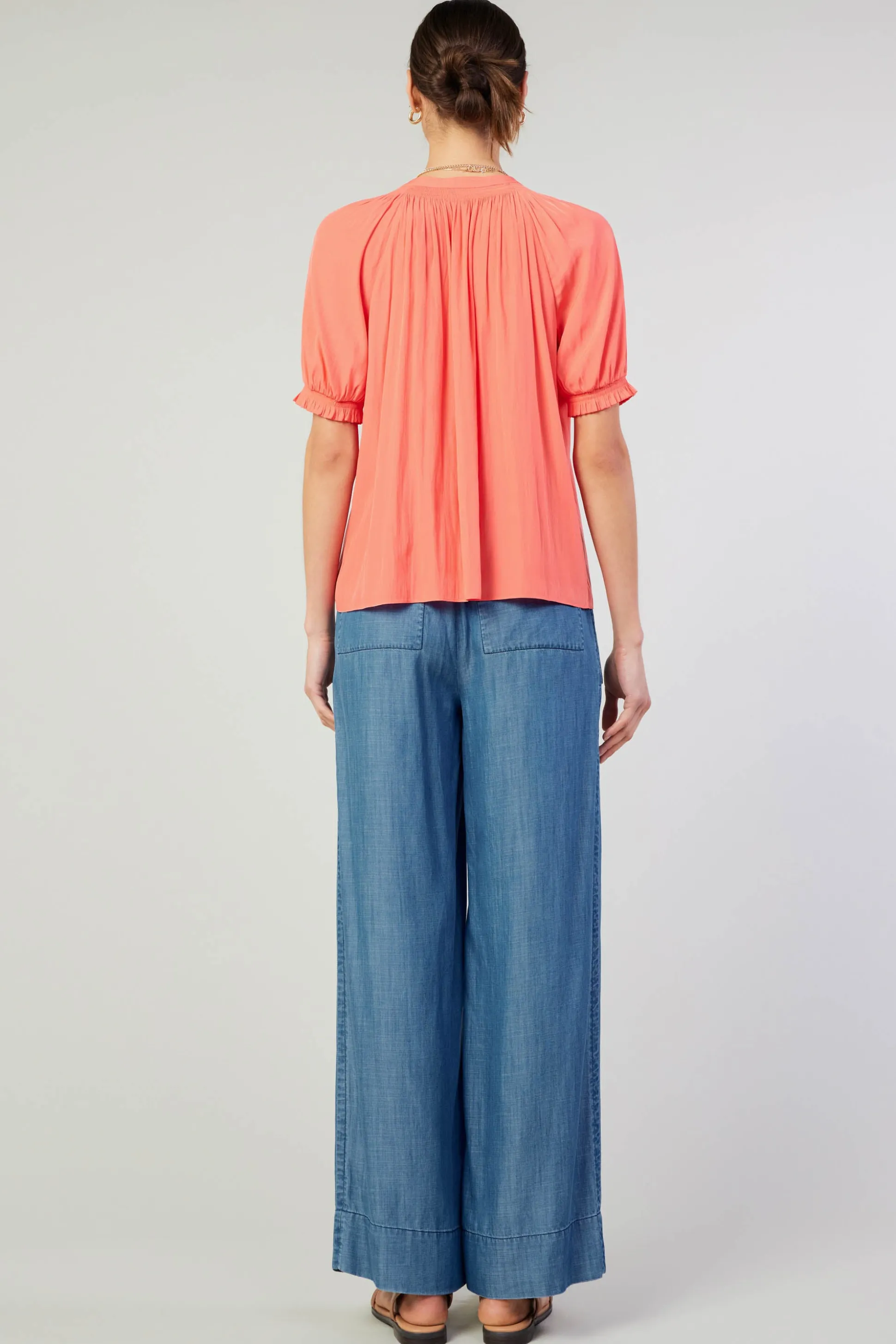 Gathered Yoke Blouse<Current Air Discount