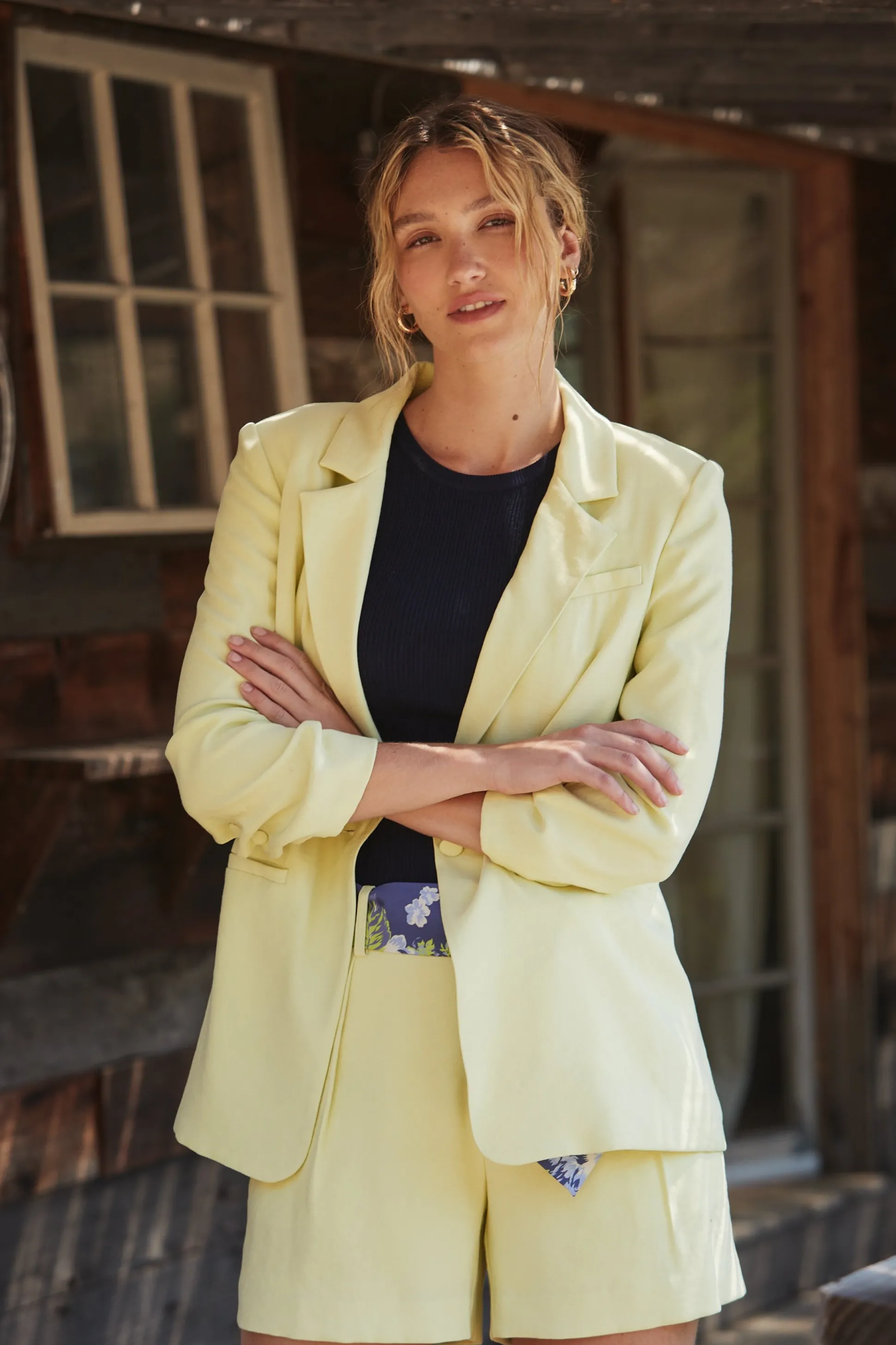 Pintucked Shorts<Current Air New