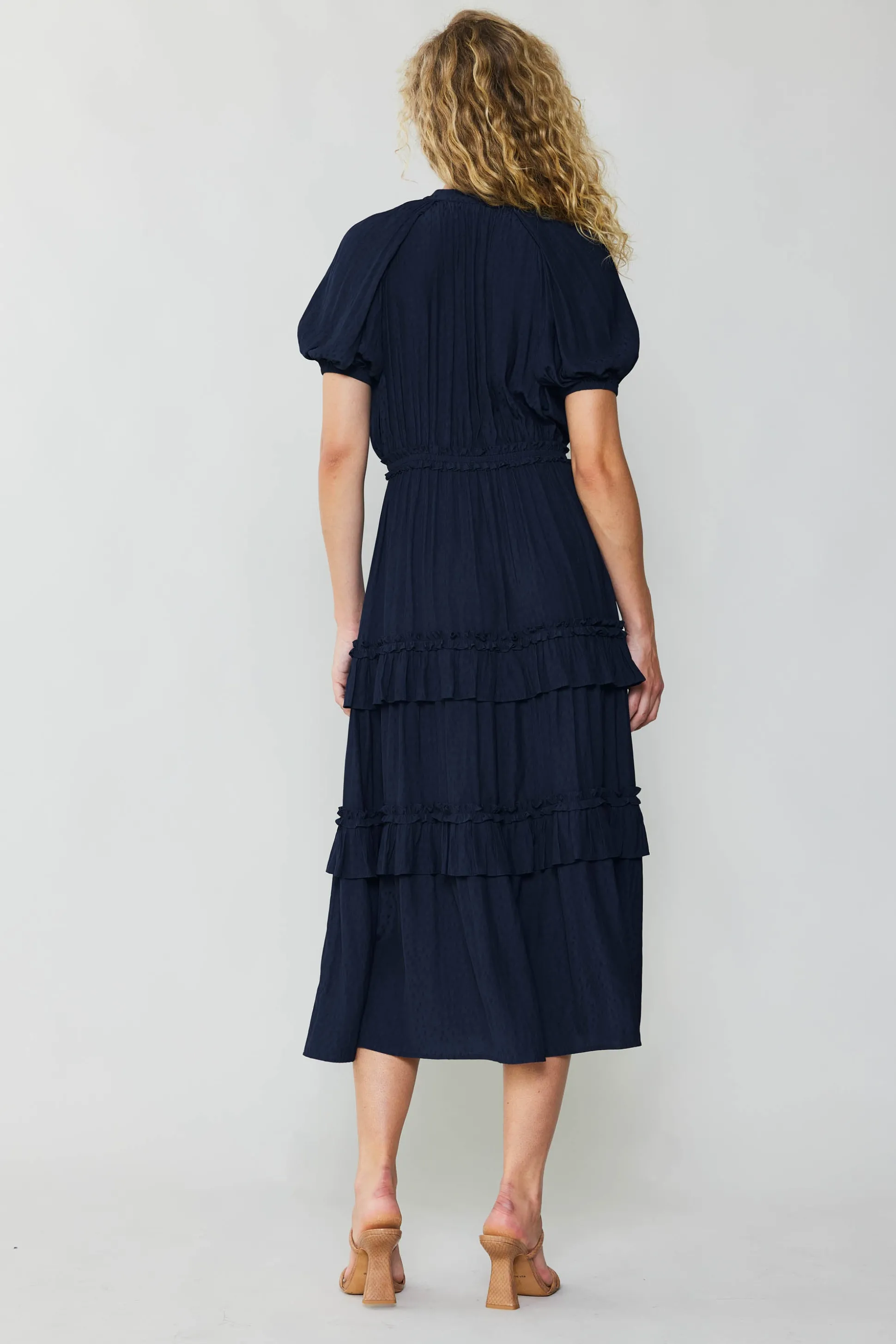 Ruffled Tiered Maxi Dress<Current Air Outlet