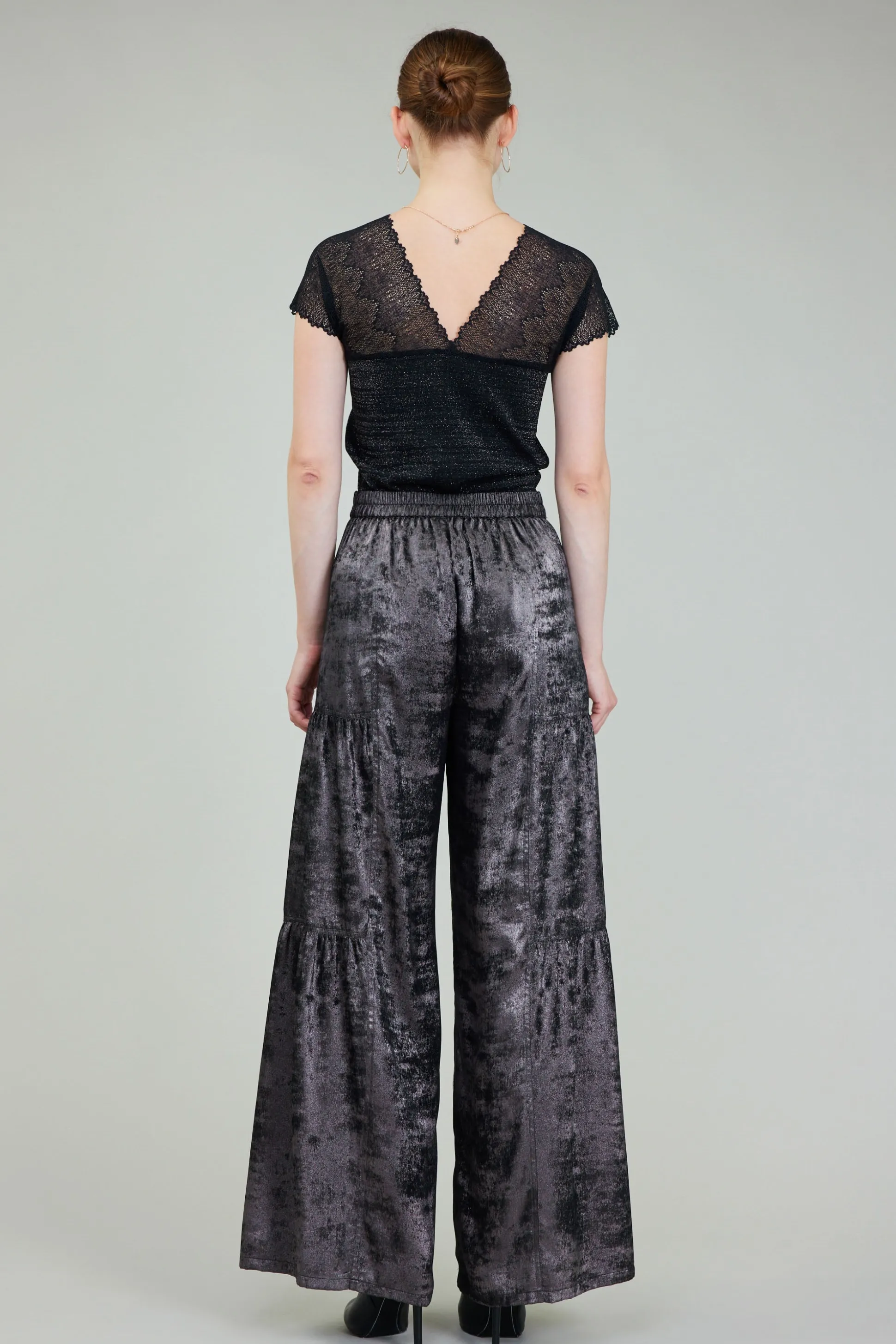 Opalescent Textured Tiered Pants<Current Air Clearance