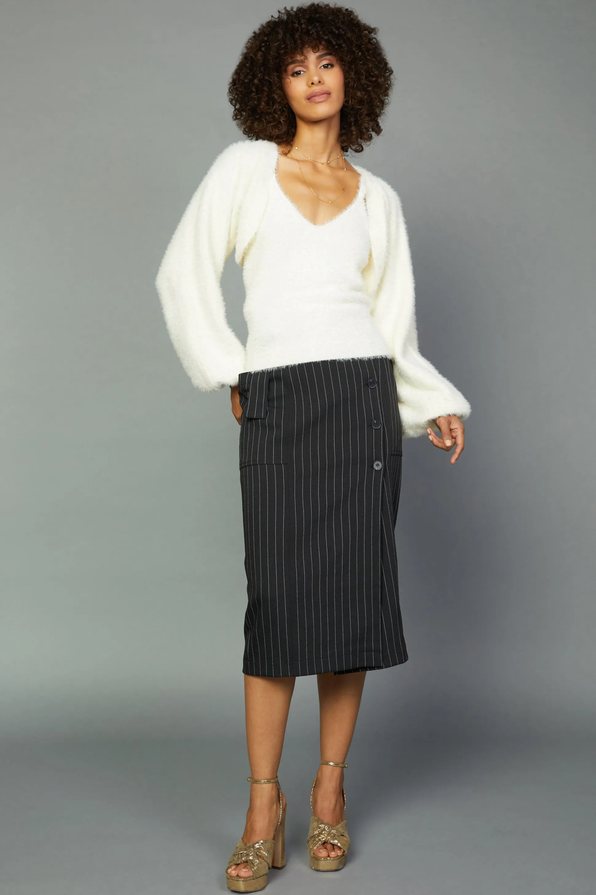 Sweater Shrug Cami Set<Current Air Sale