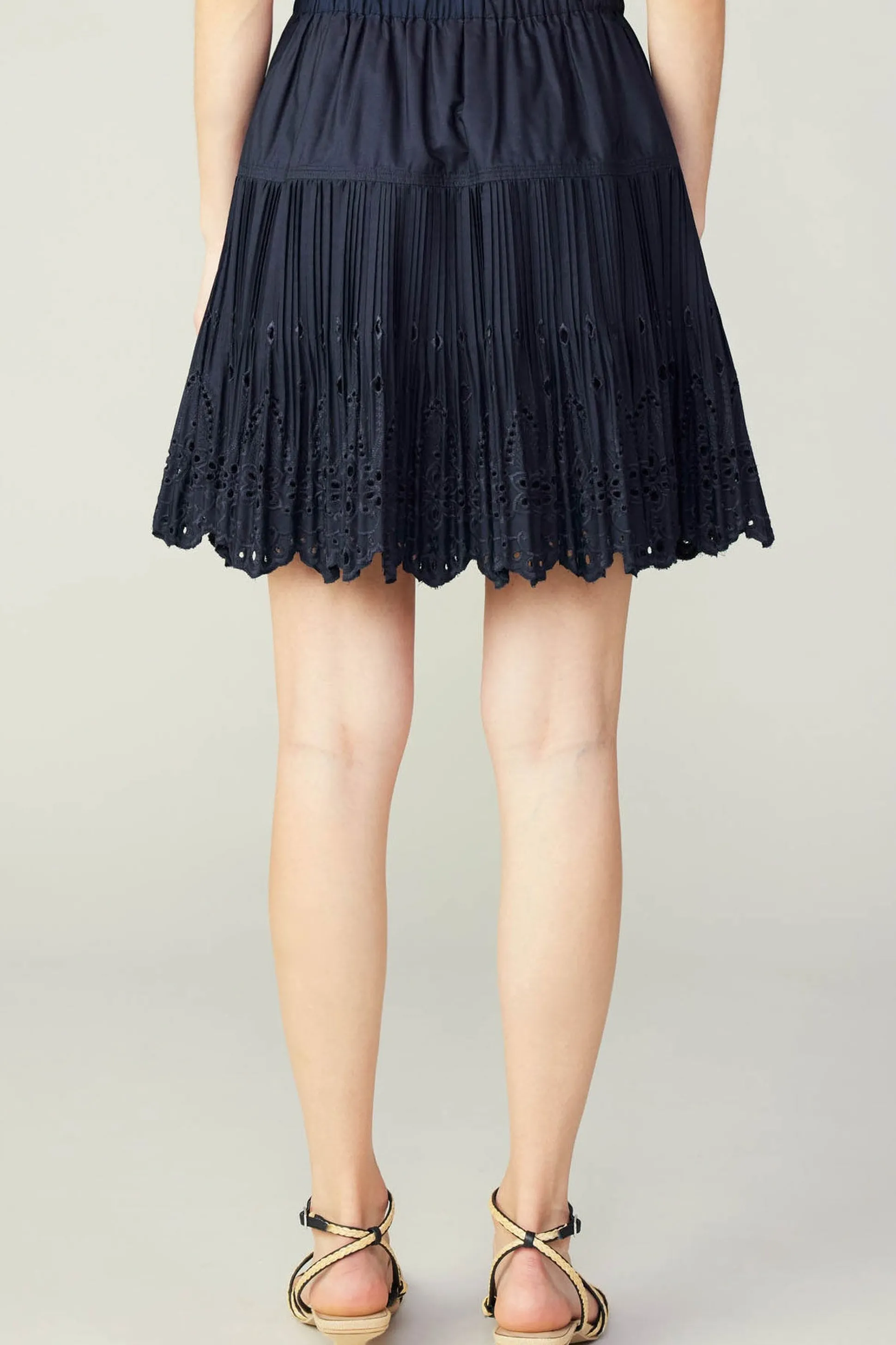 Scallop Eyelet Skirt<Current Air Clearance