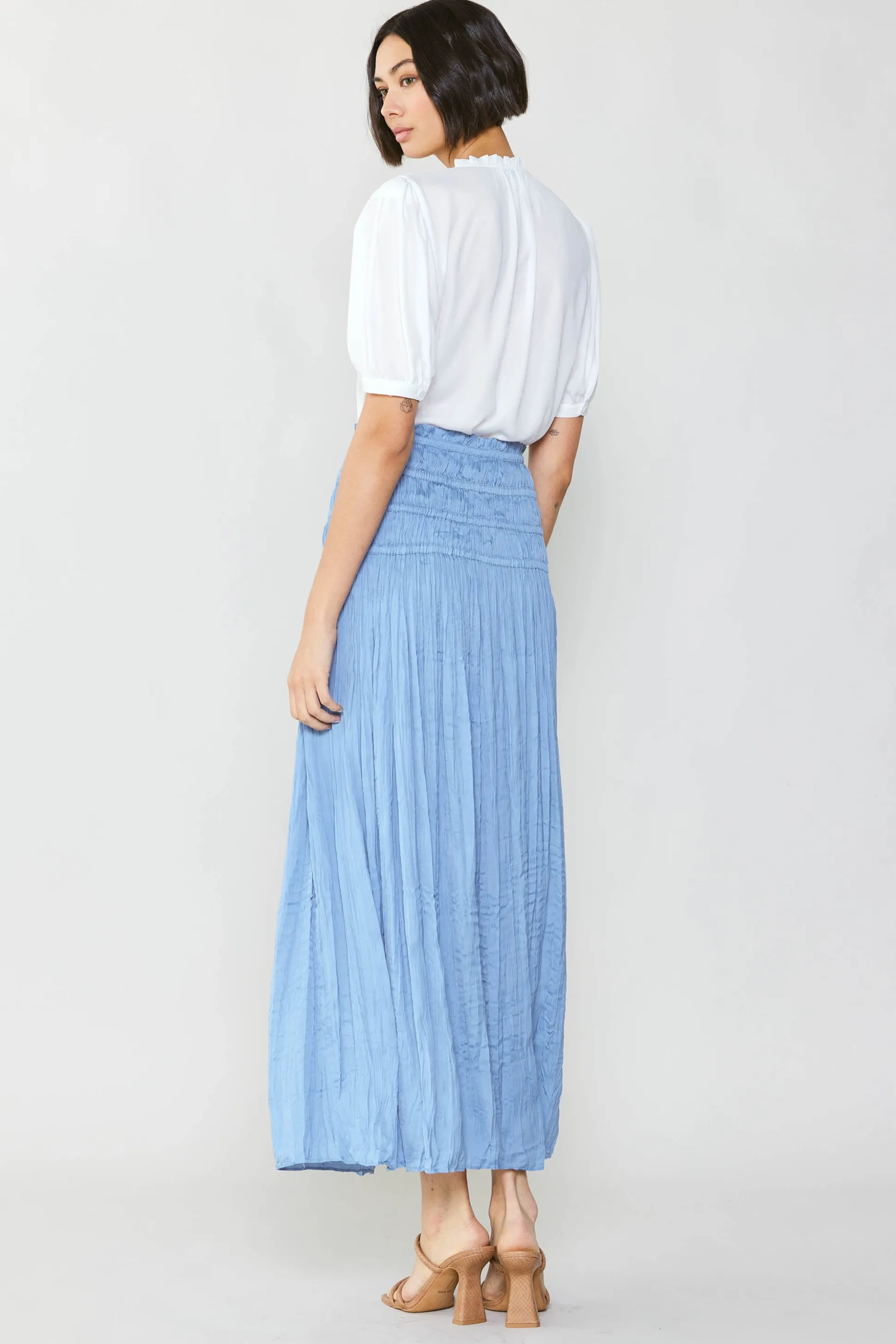 Soft Crinkle Maxi Skirt<Current Air Fashion