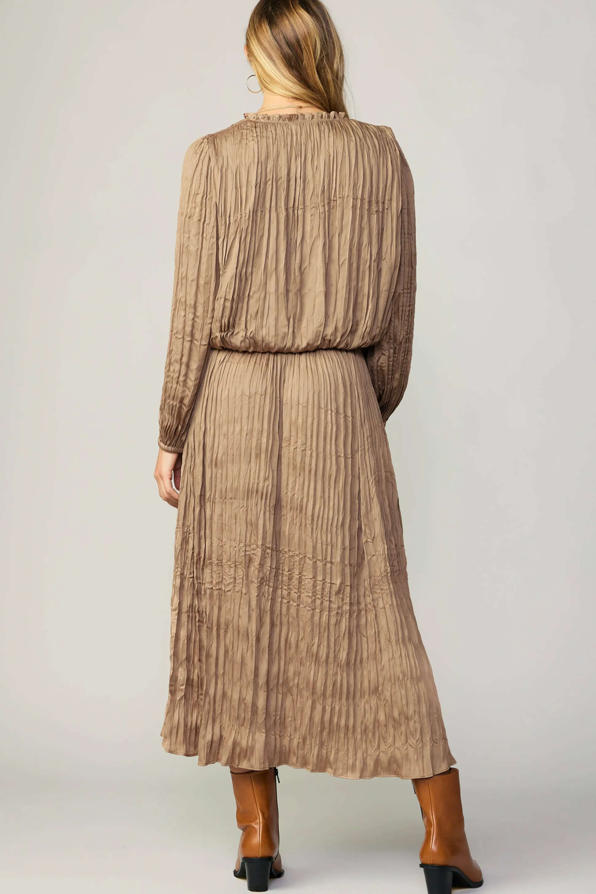 Crinkle Plisse Blouse<Current Air New