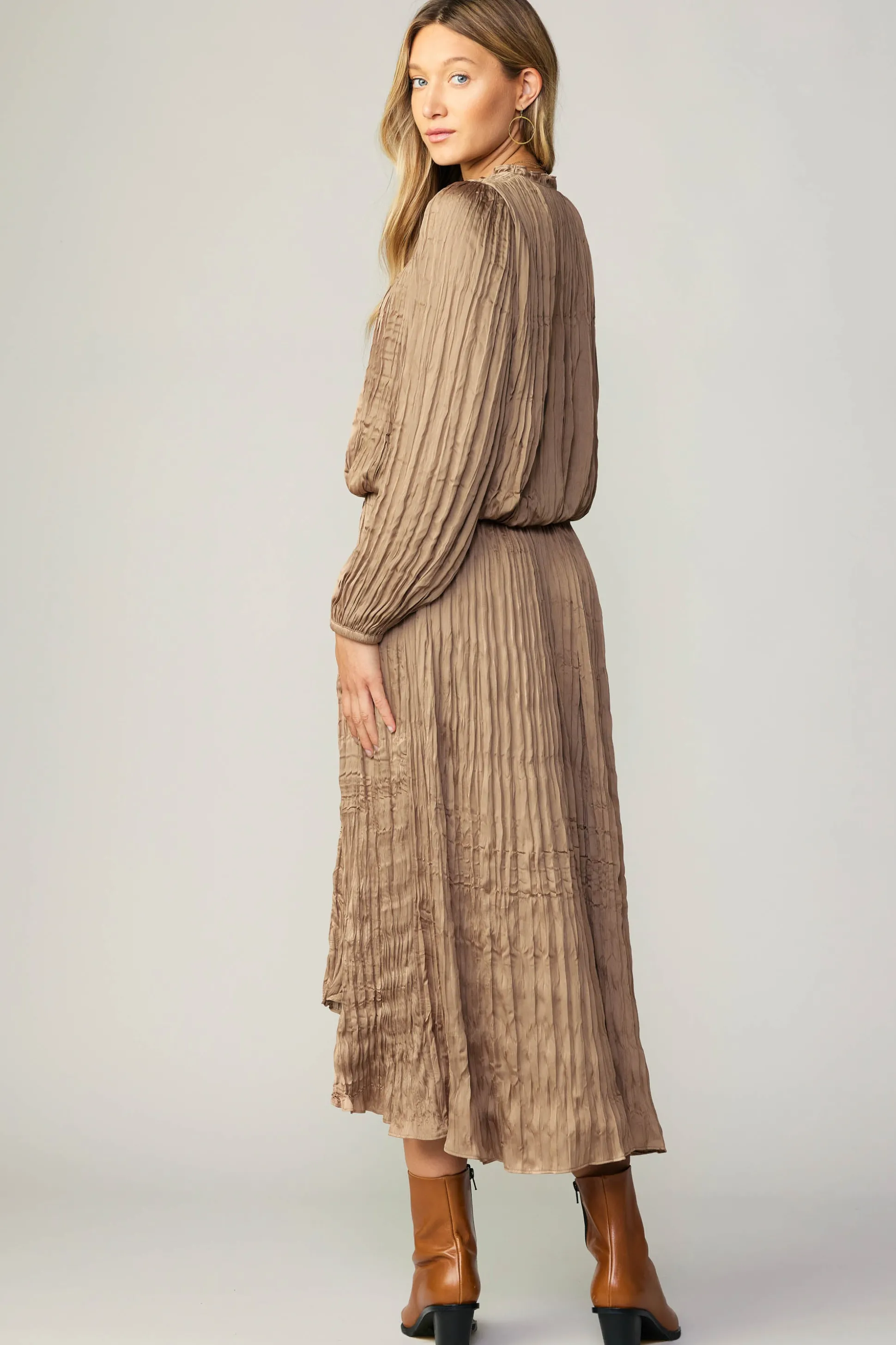 Crinkle Plisse Blouse<Current Air New