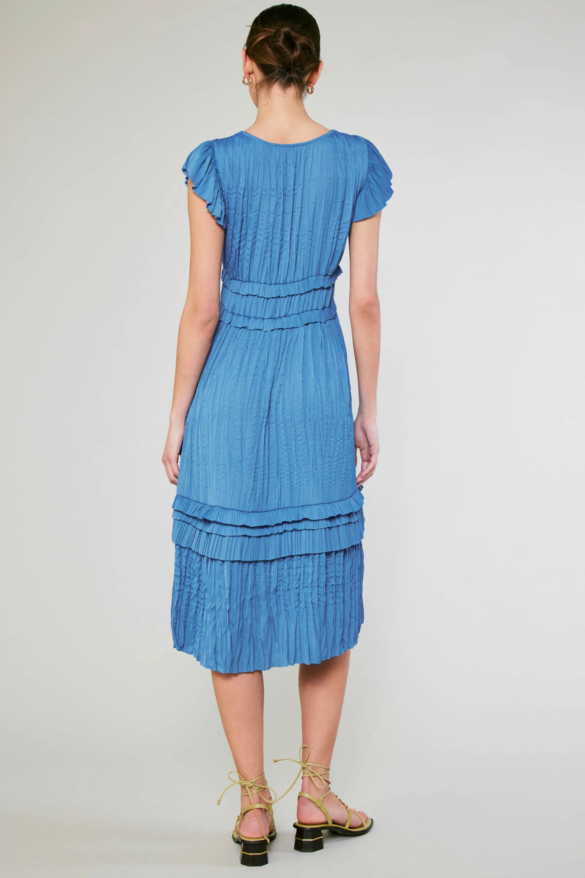 Sereia Pleated Midi Dress<Current Air New
