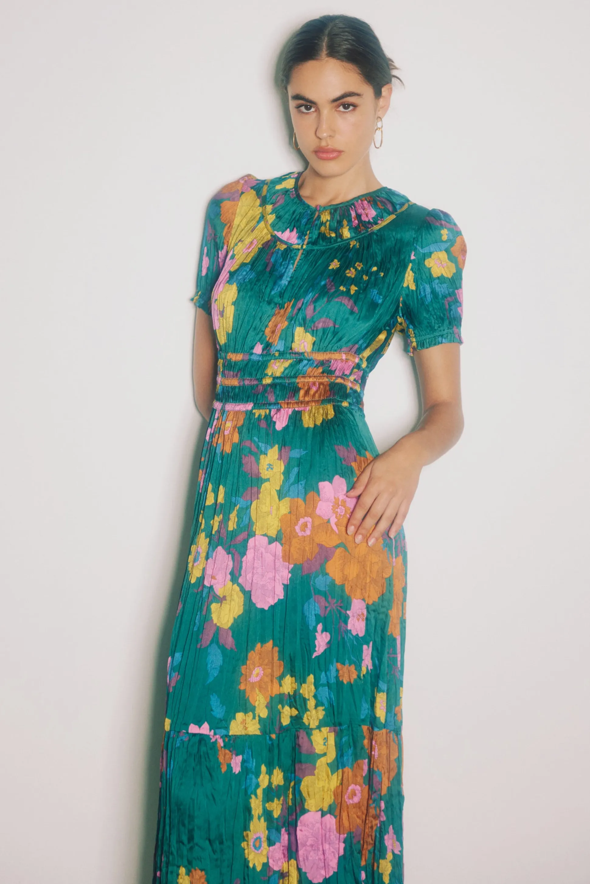 Brooklyn Floral Midi Dress<Current Air Outlet