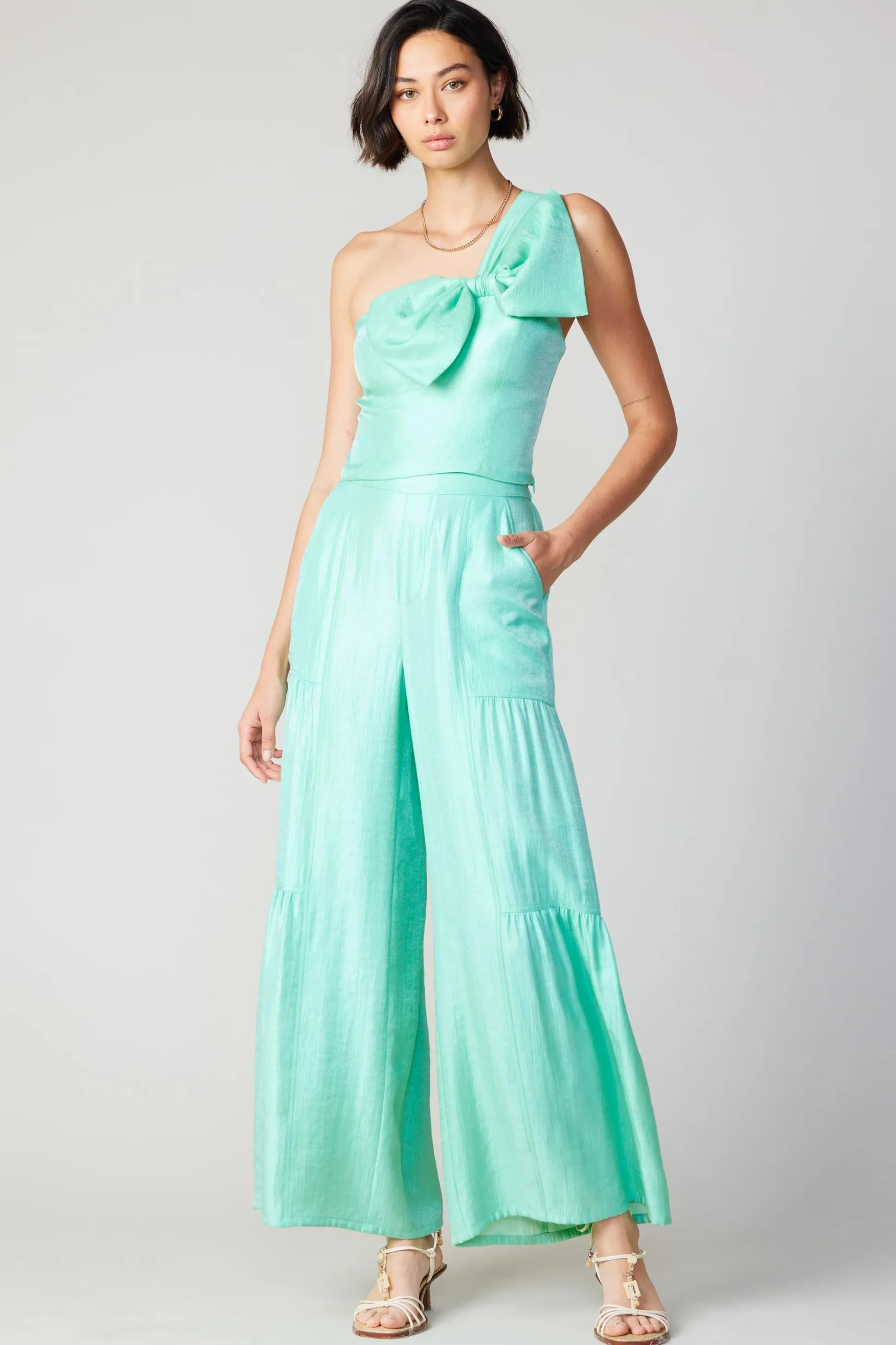 Pastel Bowtie Top<Current Air Best