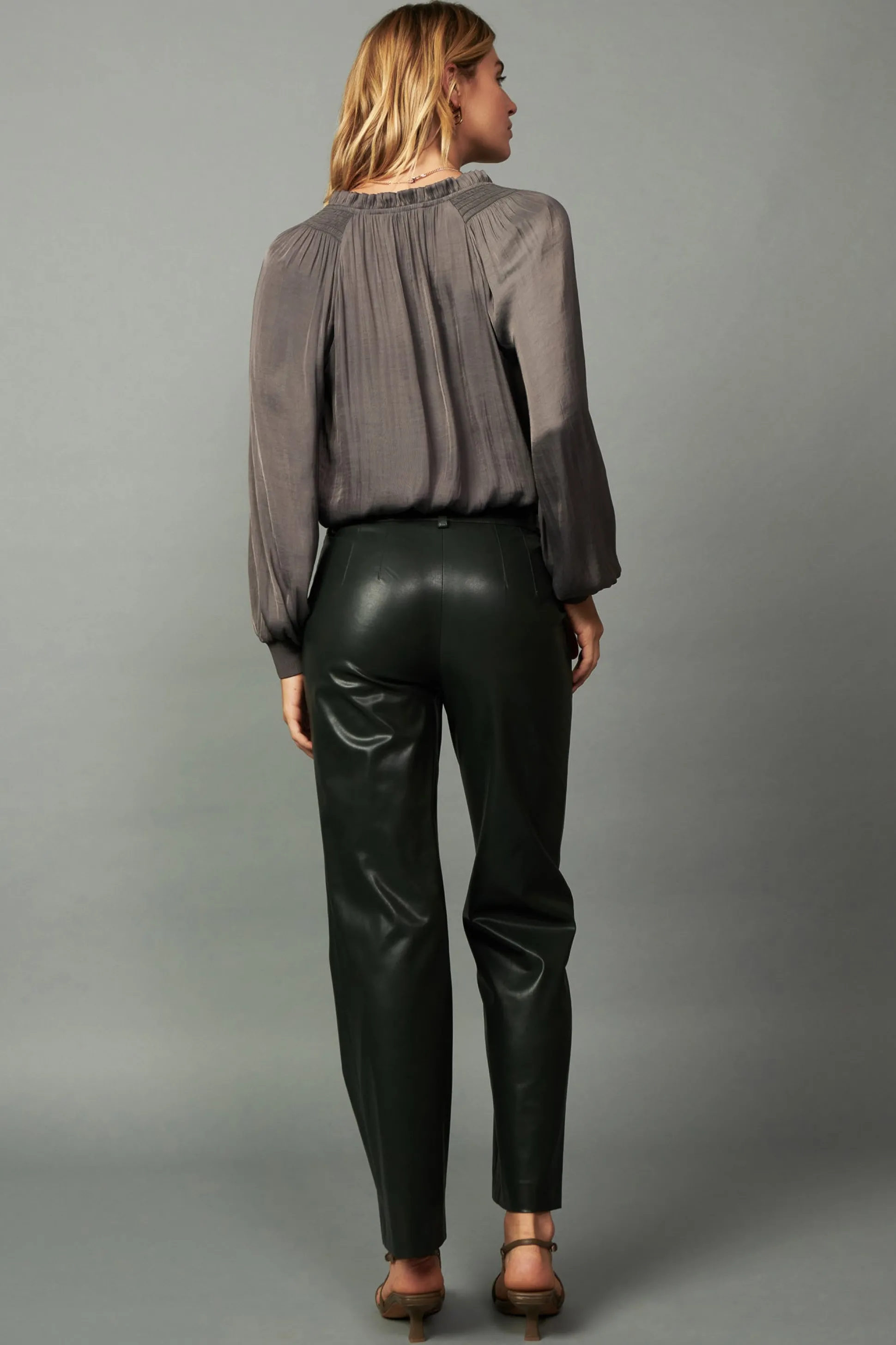 Ruffled Surplice Blouse<Current Air Hot