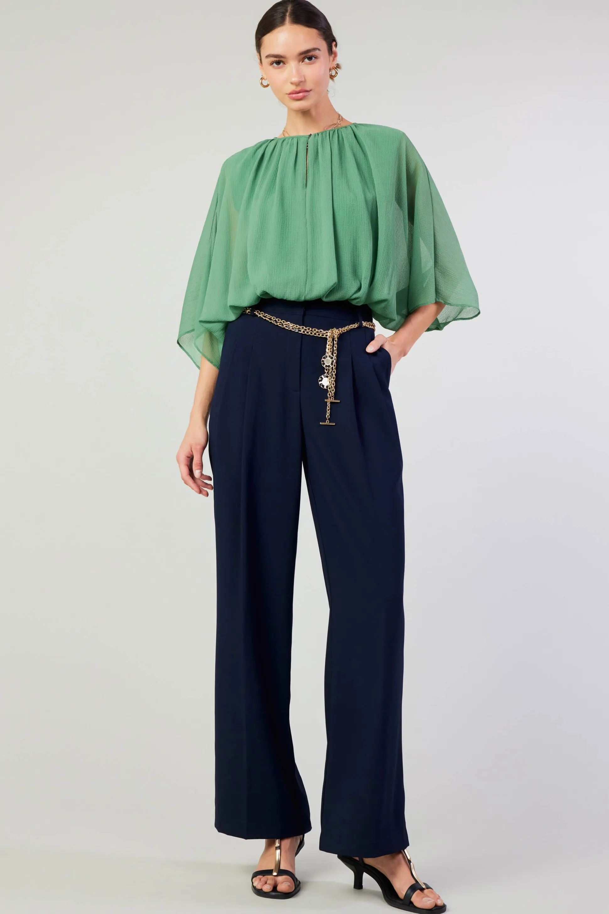 Alessia Dolman Sleeved Blouse<Current Air Best