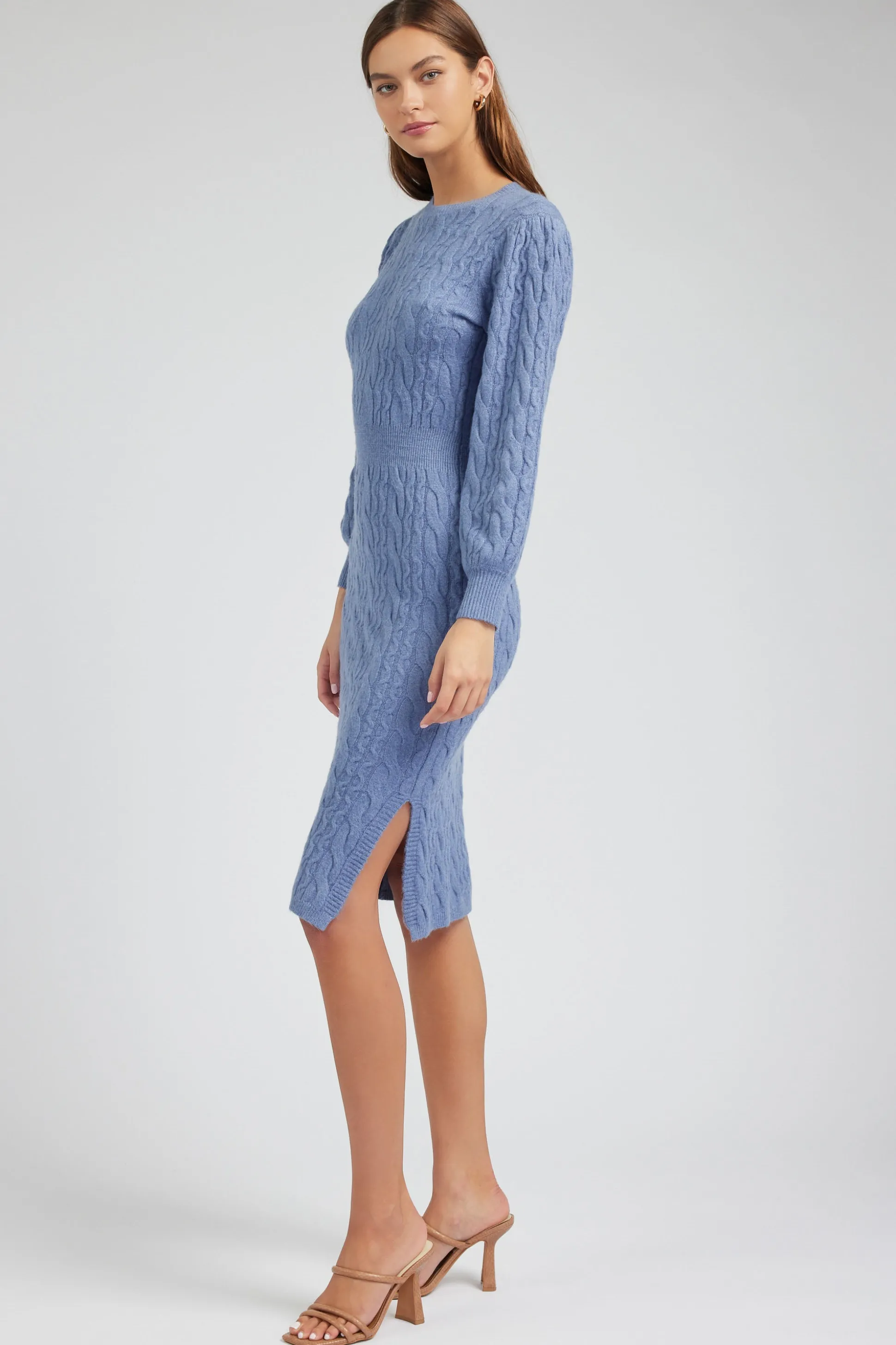 Sweater Midi Dress<Current Air Hot