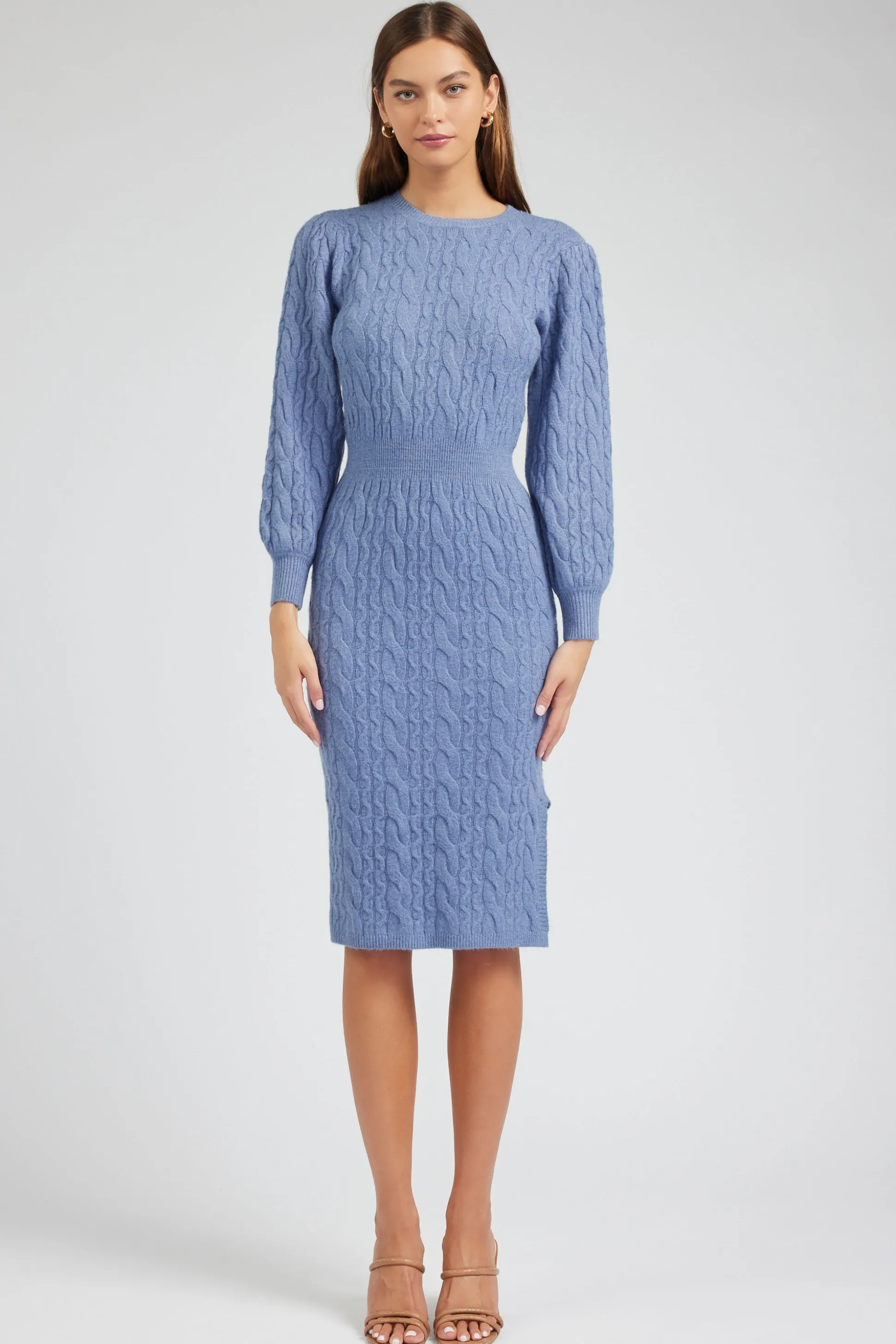 Sweater Midi Dress<Current Air Hot